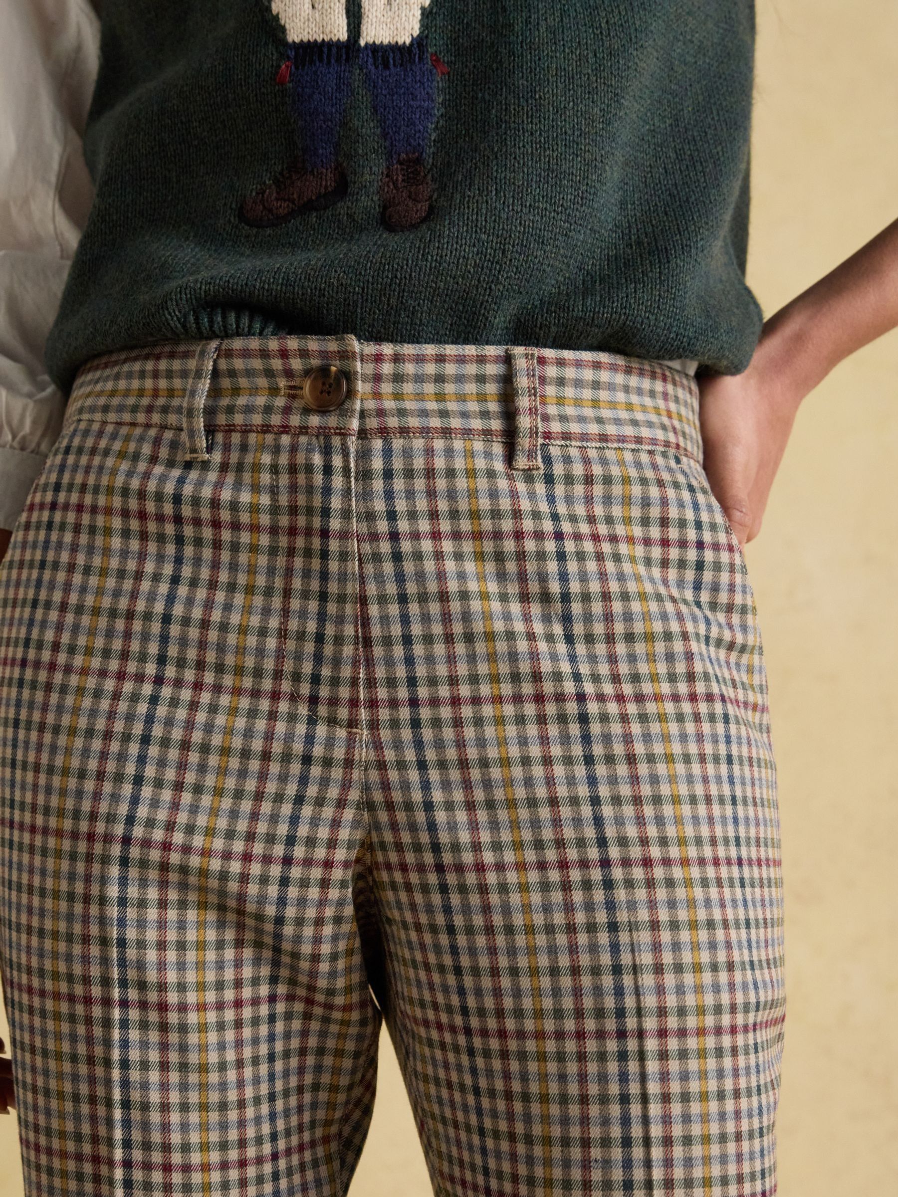 Ada Grey Check Relaxed Trousers - Image 6 of 8