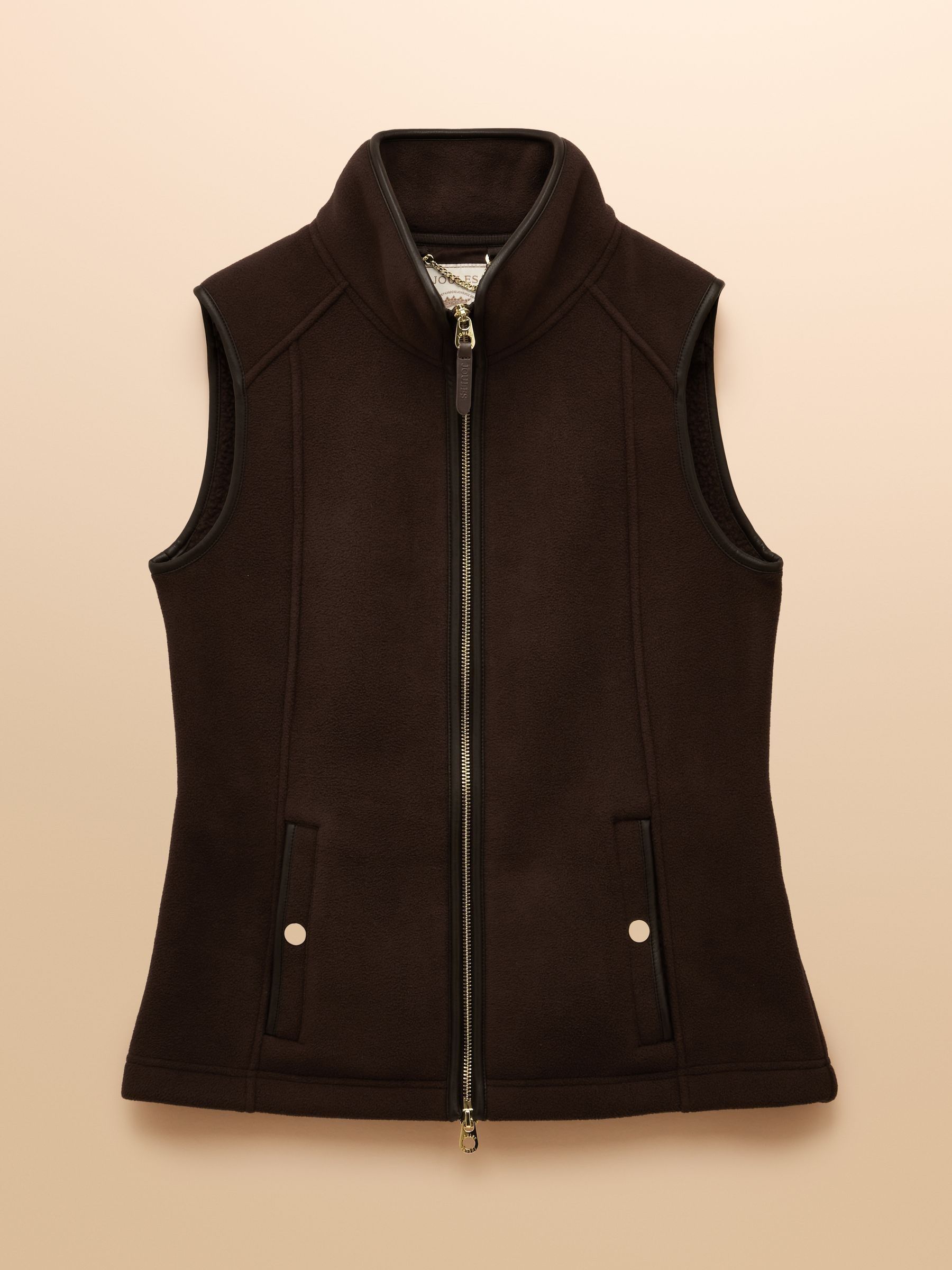 Heritage Brown Regular Fleece Gilet - Image 9 of 9