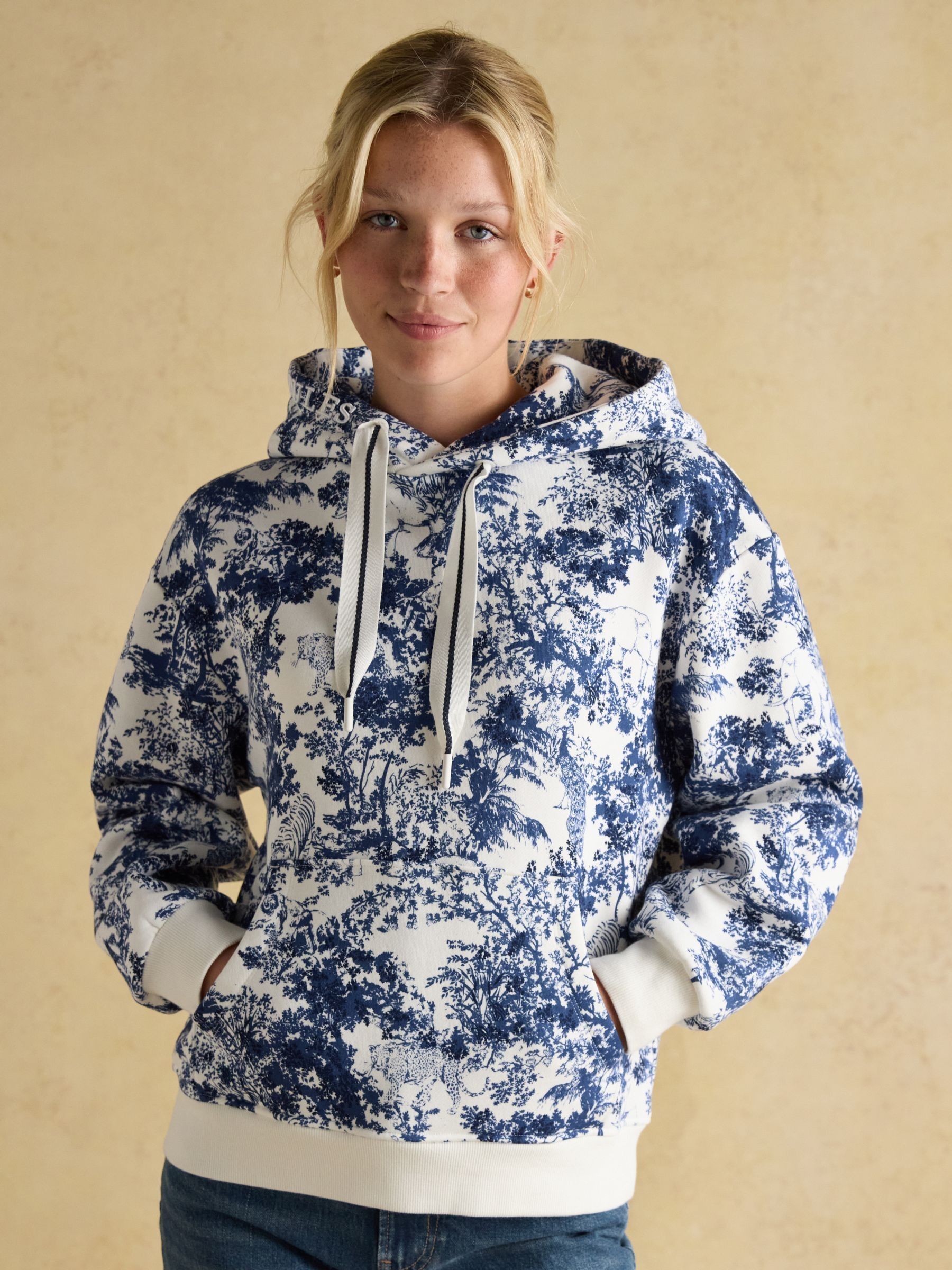 Milbourne Blue & Cream Safari Hoodie - Image 1 of 12