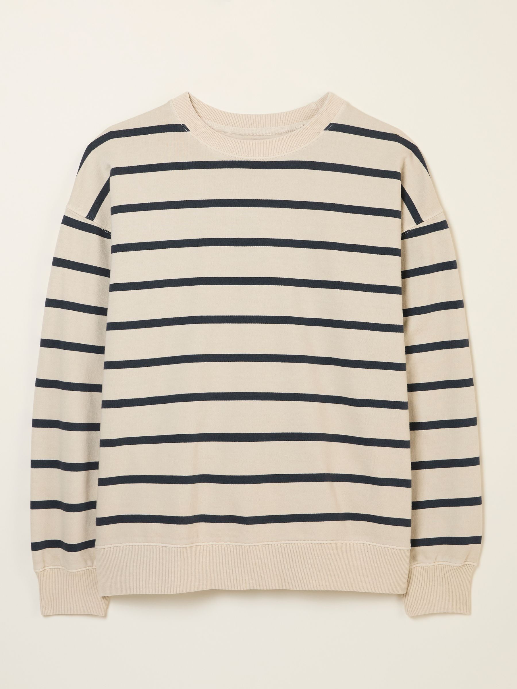 Georgia Ivory Stripe Crew Sweatshirt - Image 6 of 6