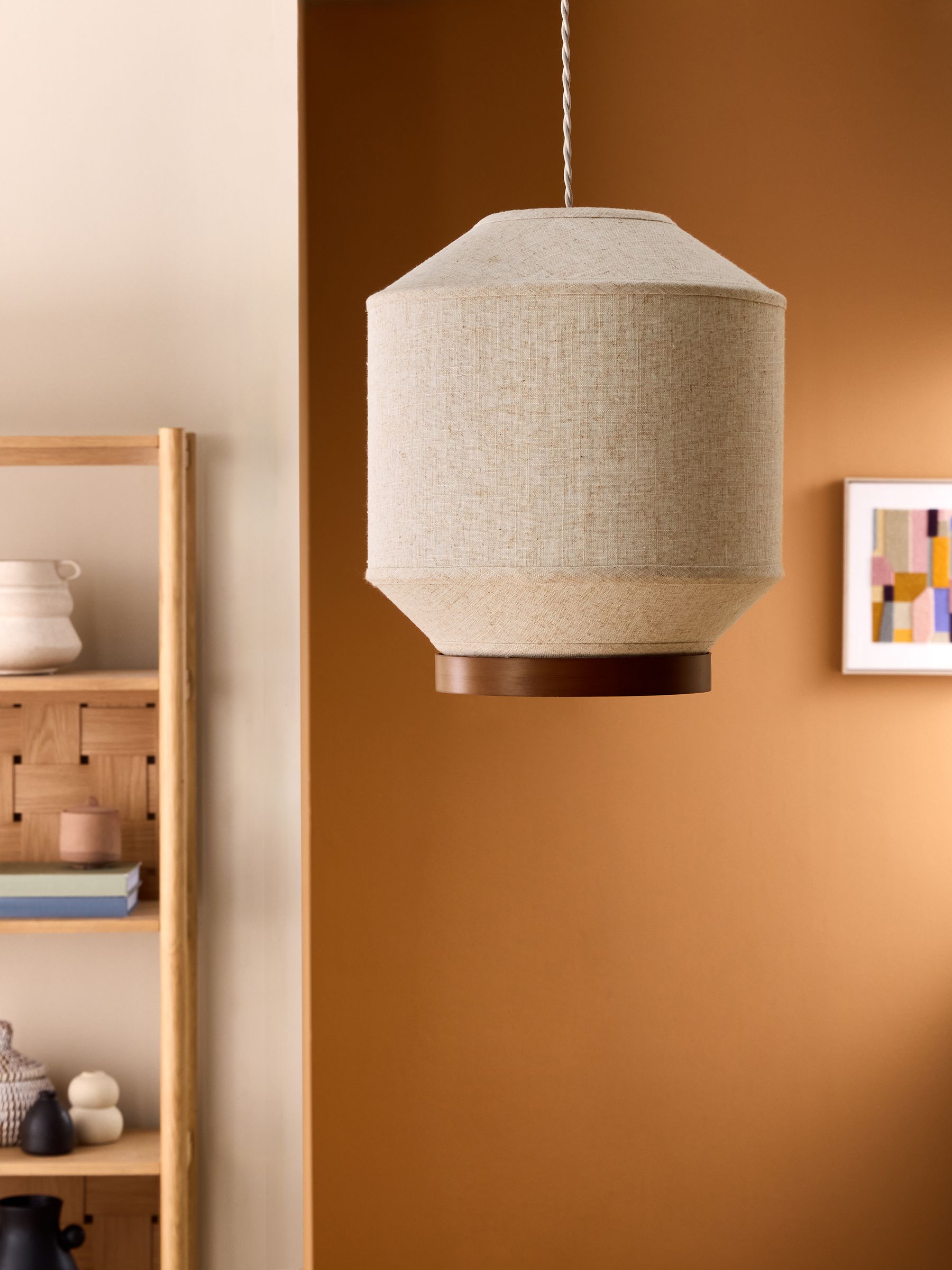 Layla Easyfit Shade in Cream/Wood - Image 2 of 6 Layla Easyfit Shade in Cream/Wood - Image 2 of 6