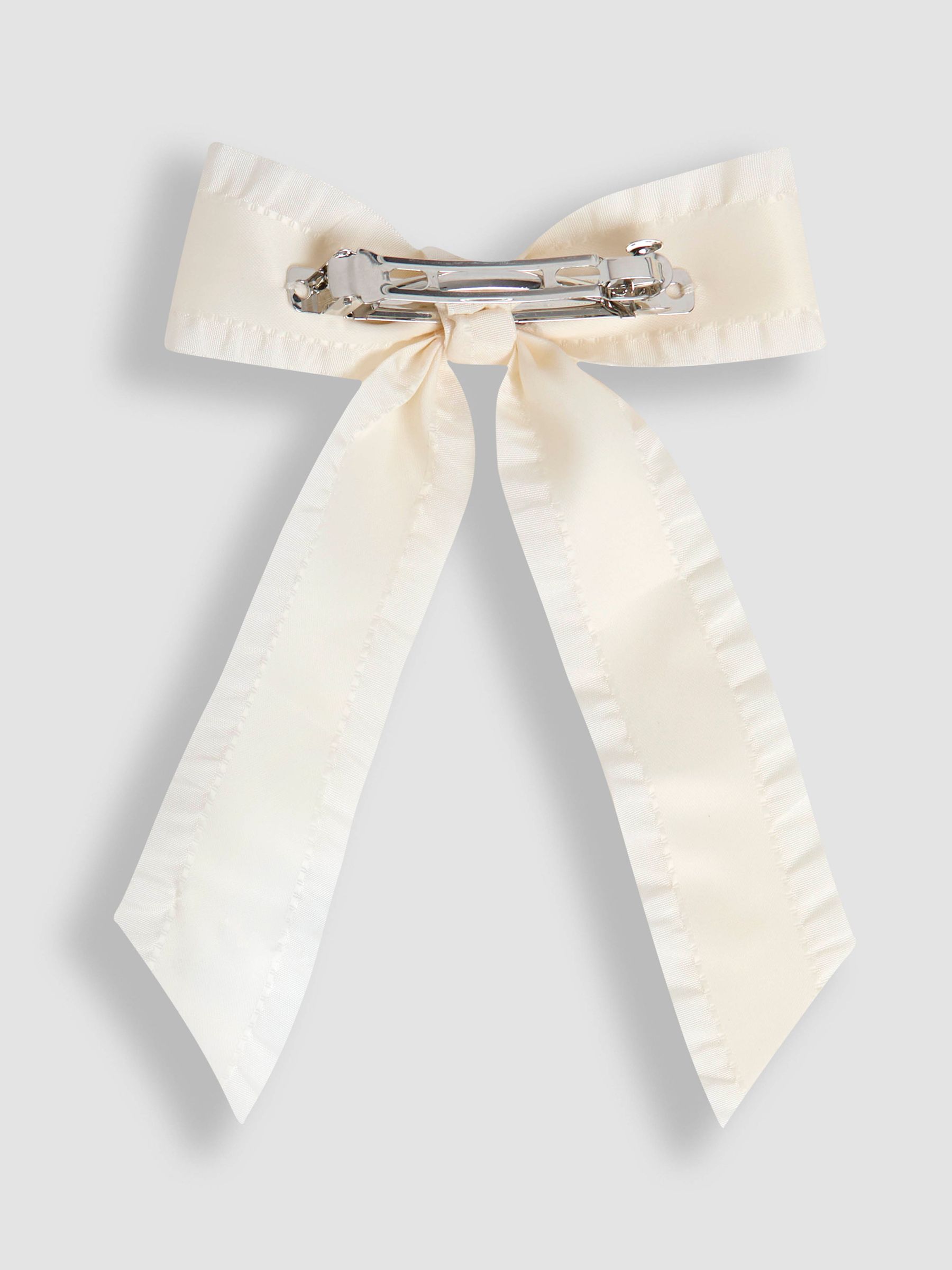 Cream Ruffle Bow Clip - Image 5 of 7