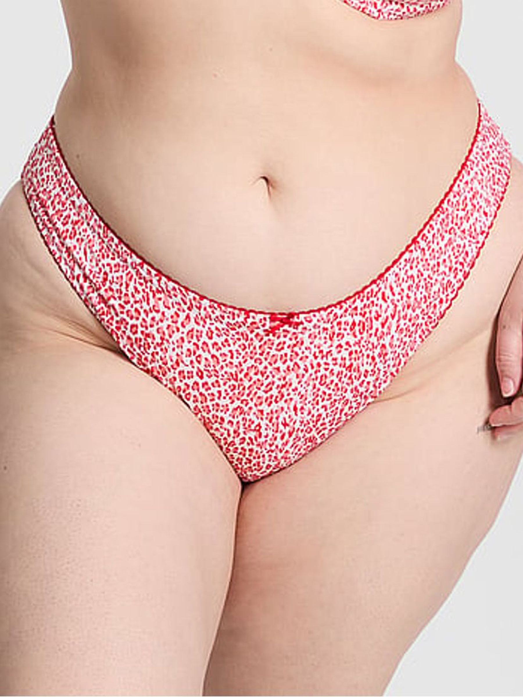 Red Leopard Golden Hour Cheeky Bikini Bottoms - Image 1 of 3