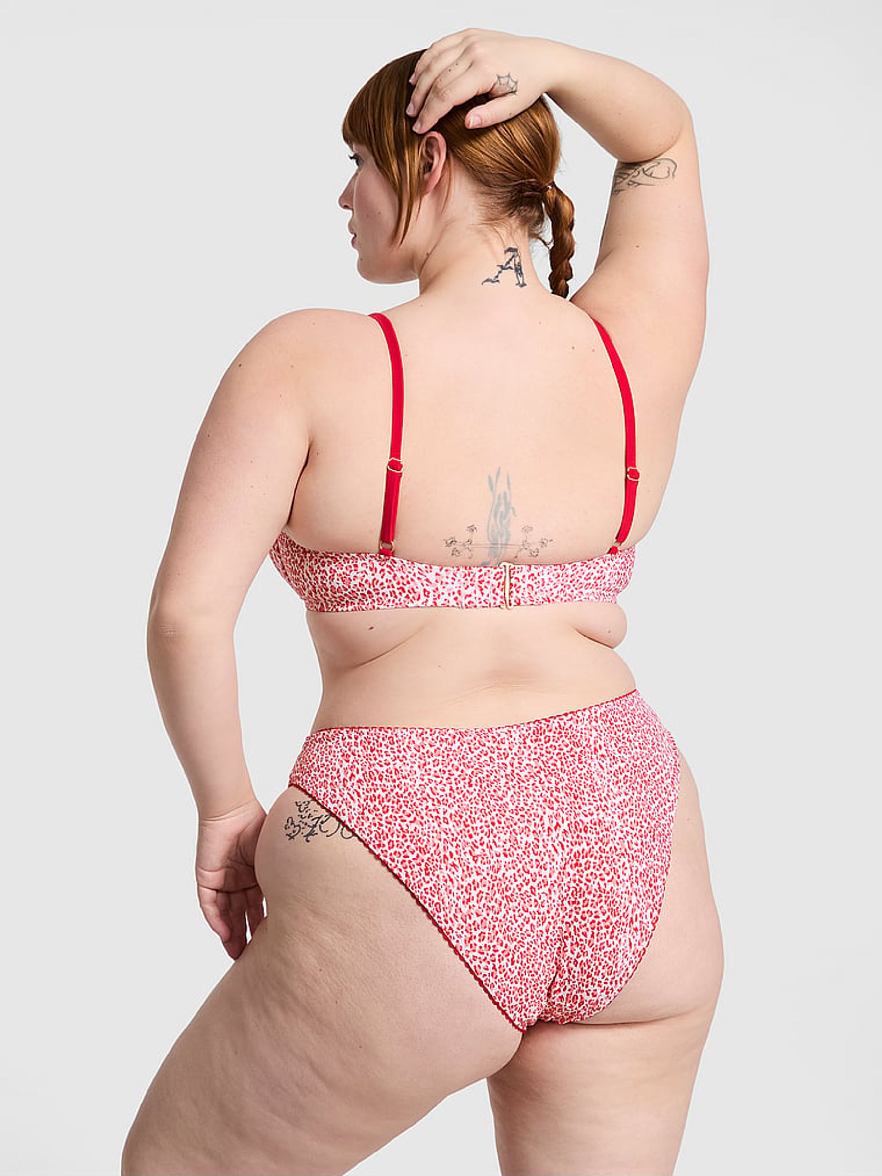 Red Leopard Golden Hour Cheeky Bikini Bottoms - Image 2 of 3