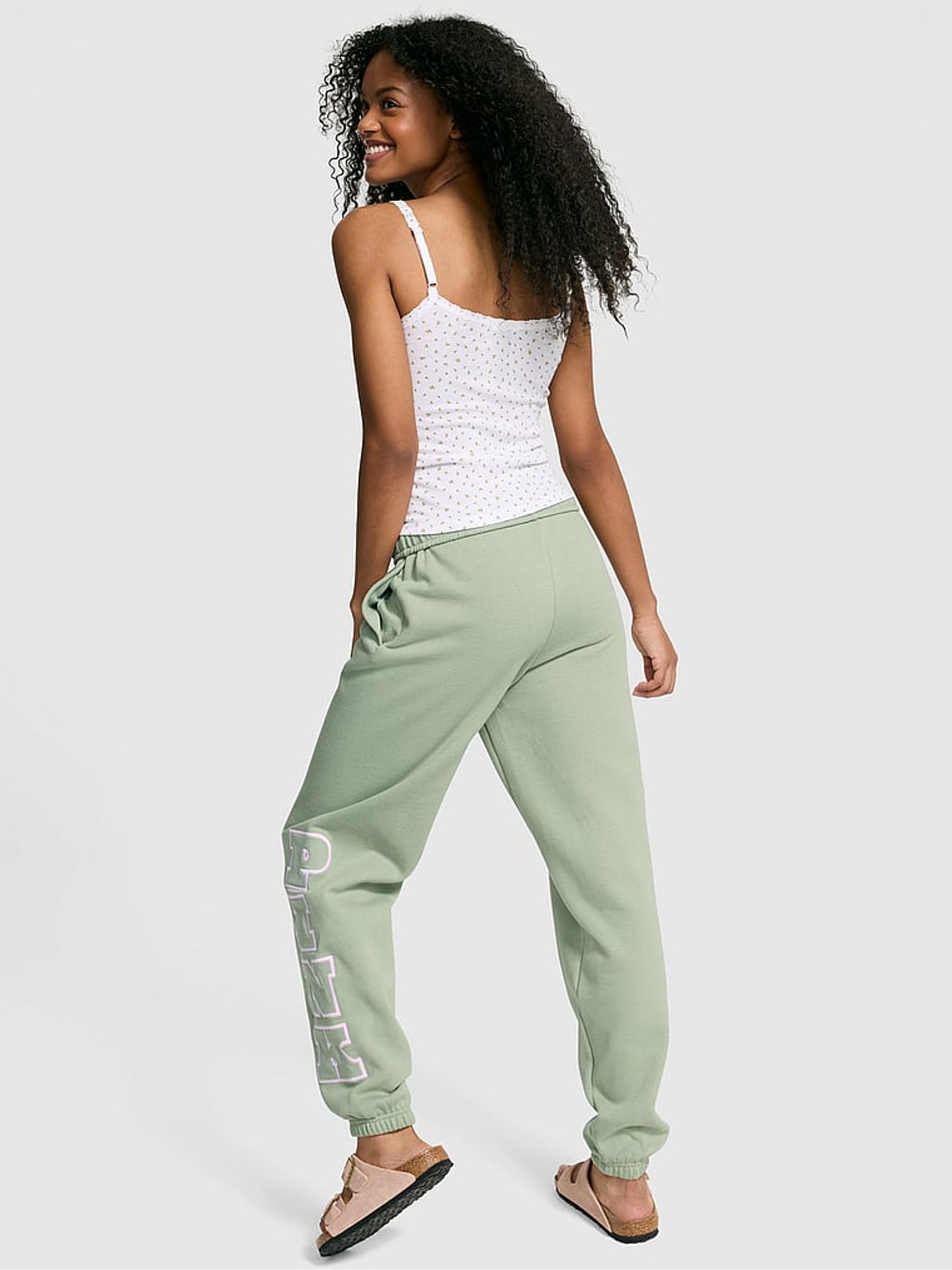 Green Garden Cuffed Joggers - Image 2 of 2