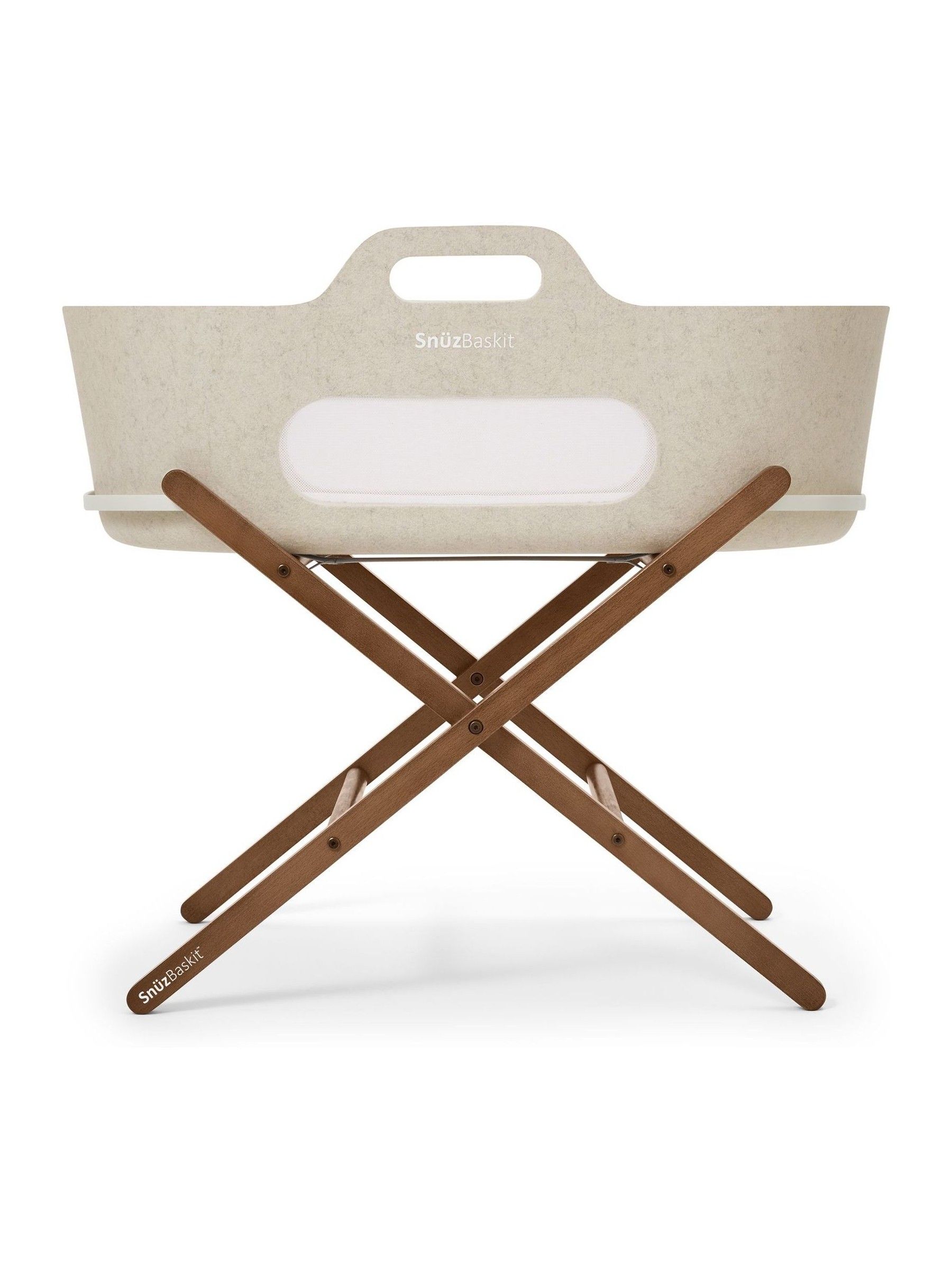 Snuz Barley or Walnut SnuzBaskit Moses Basket & Stand Set - Image 6 of 9