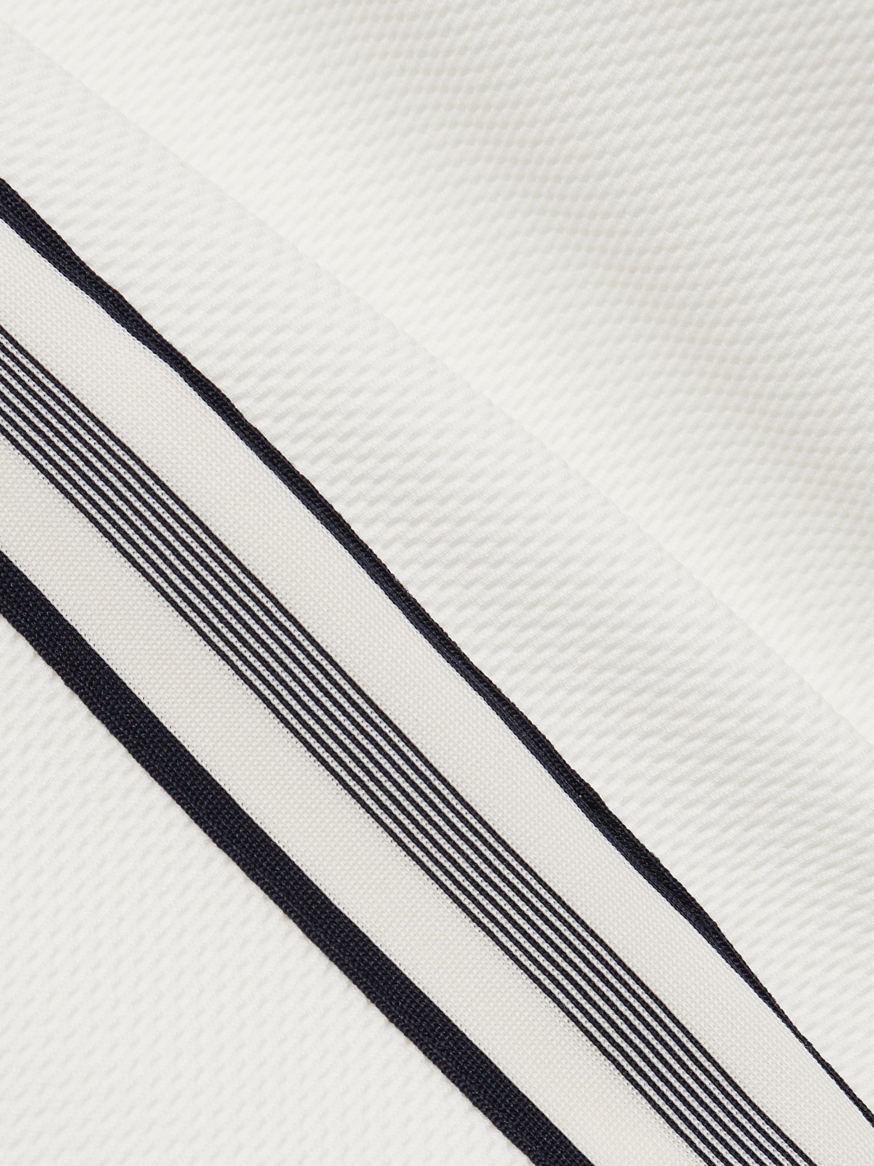 Textured Tape Drawstring Shorts in Off White - Image 6 of 6