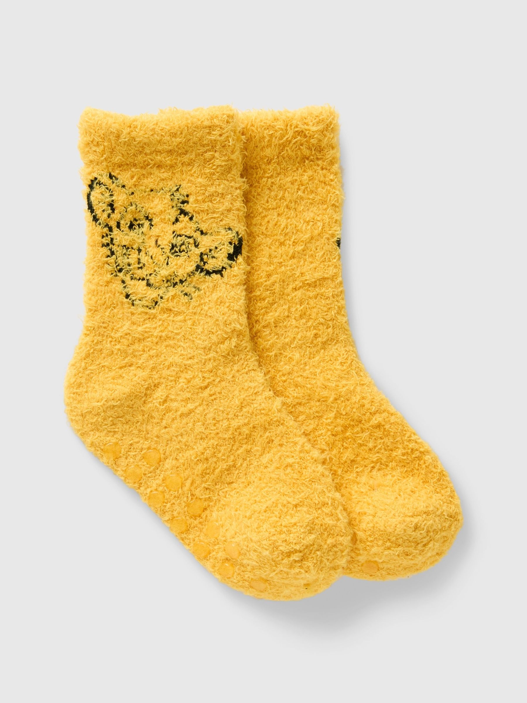 Yellow Lion King Disney Kids Cosy Fluffy Socks - Image 1 of 1