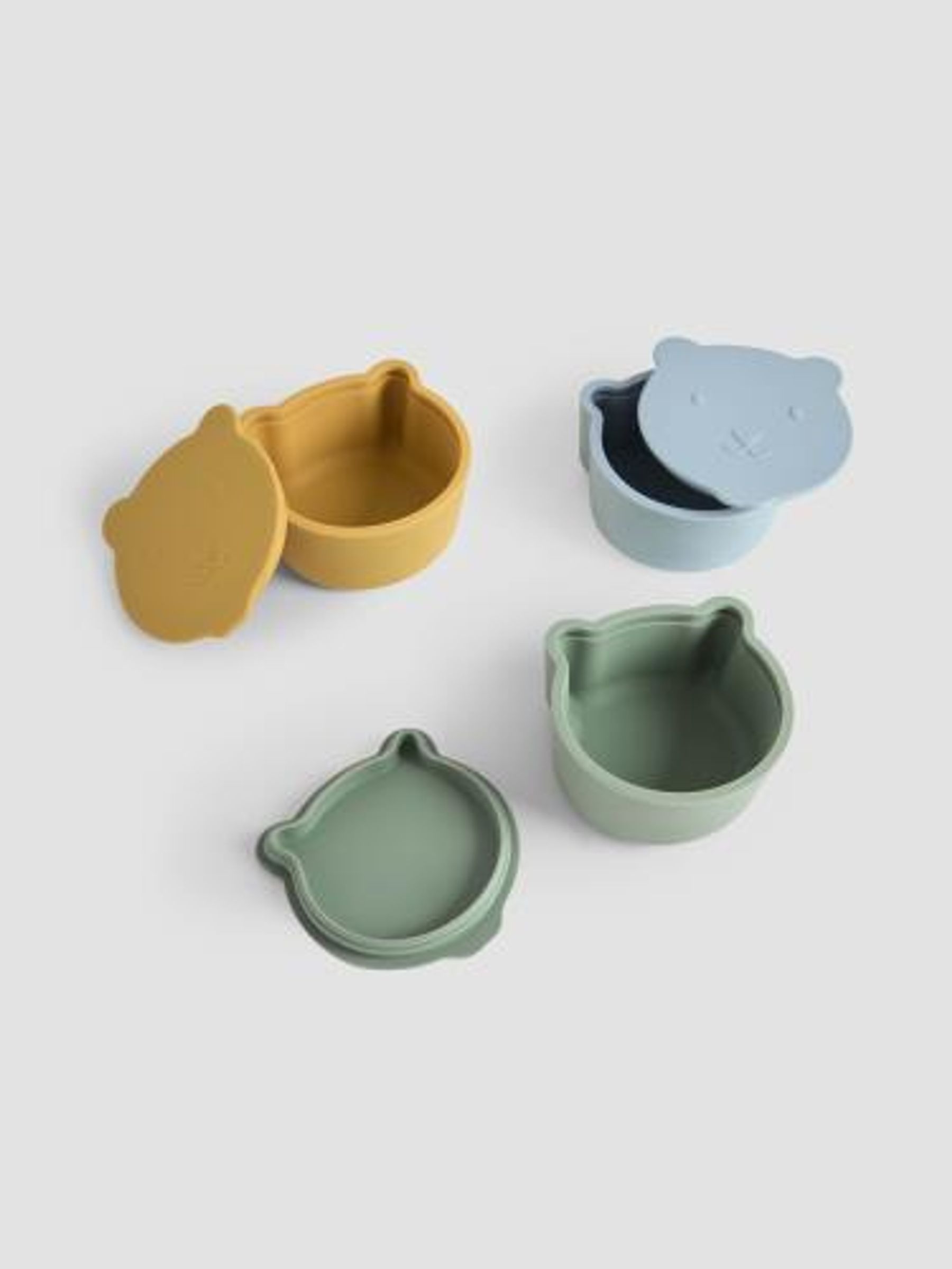 Set of 3 Bear Silicone Snack Pots - Image 2 of 5