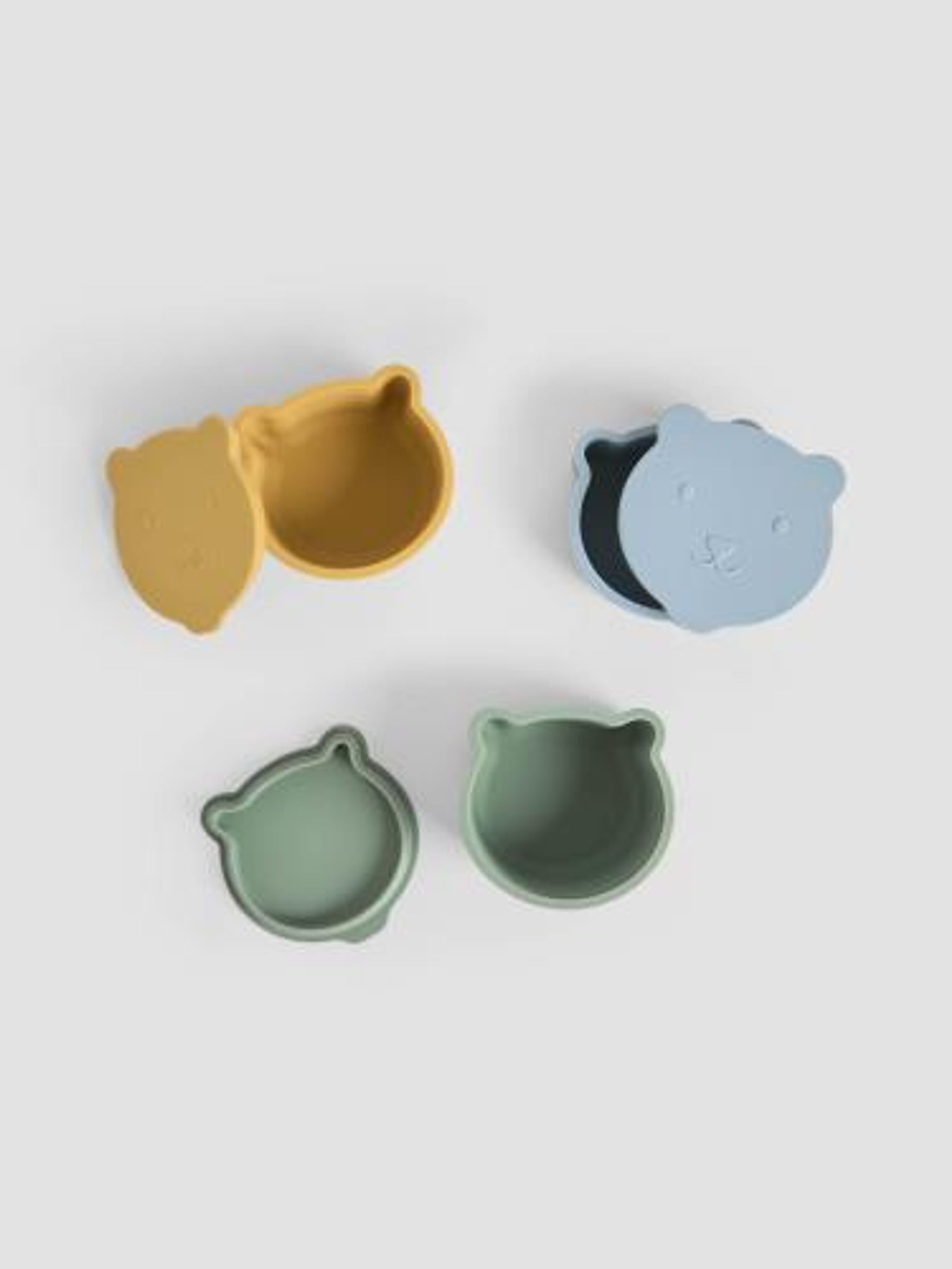 Set of 3 Bear Silicone Snack Pots - Image 3 of 5