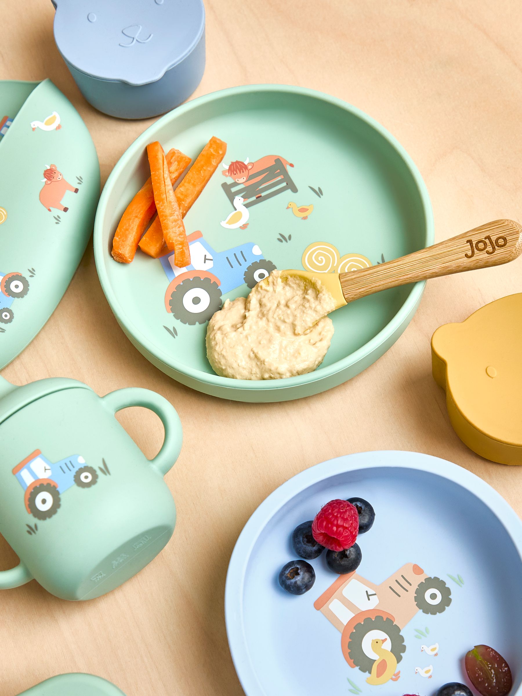 Printed Silicone Mealtime Set - Image 5 of 8