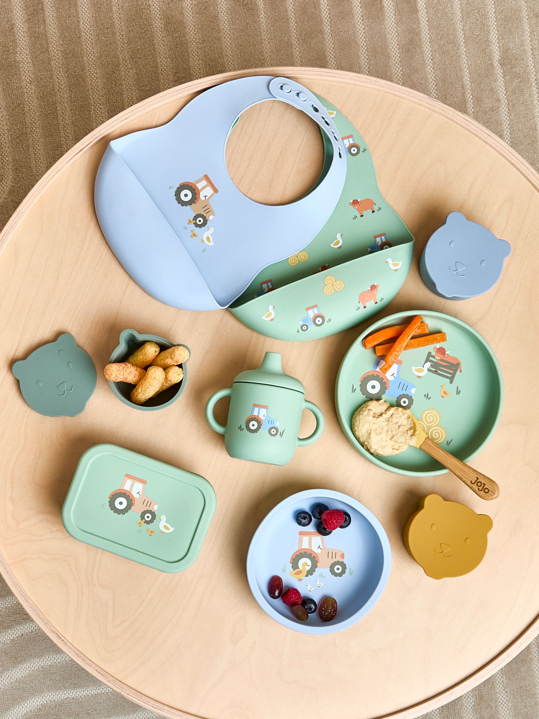 Printed Silicone Mealtime Set - Image 8 of 8