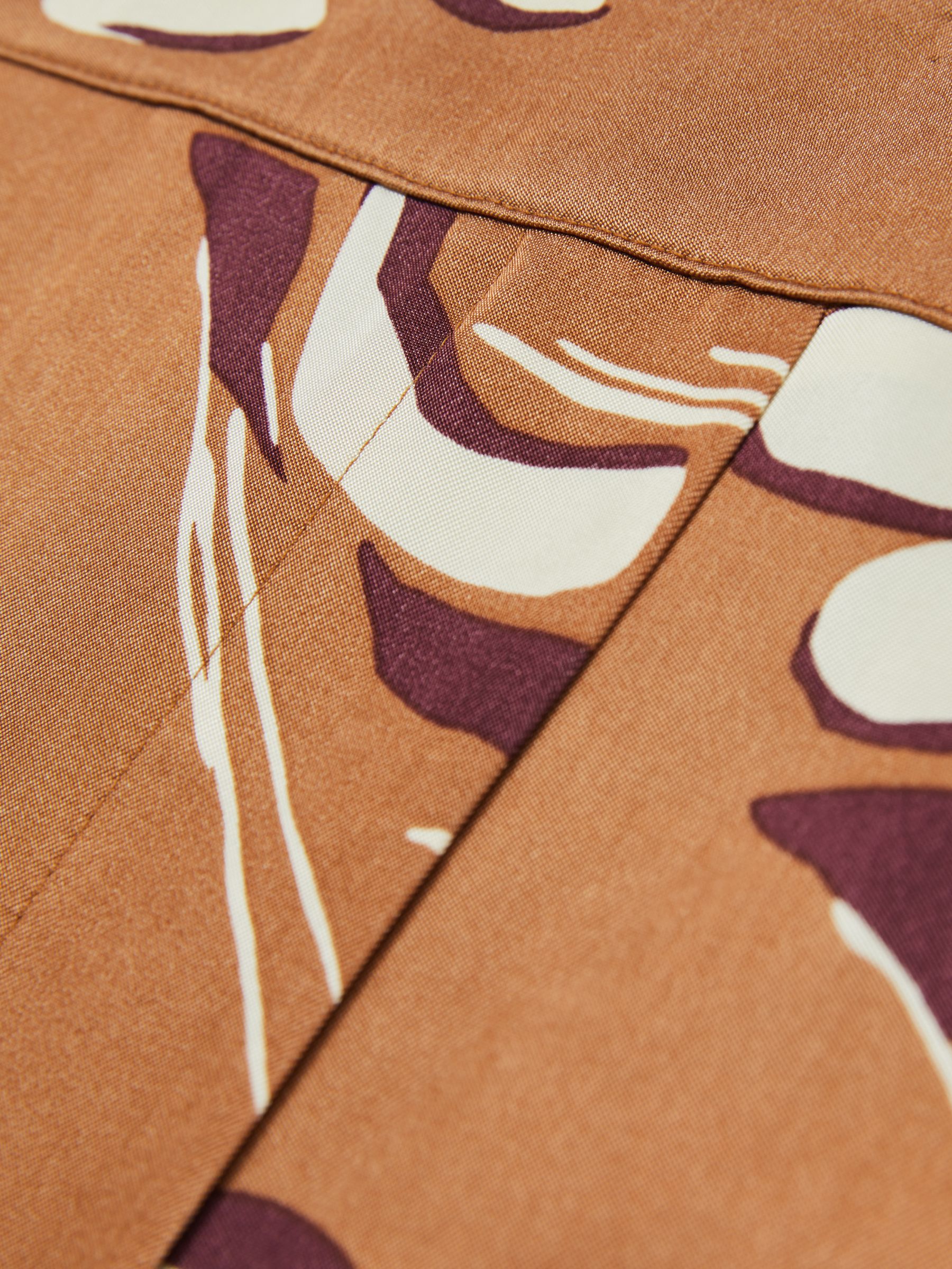 Printed Twill Shorts in Orange - Image 6 of 6