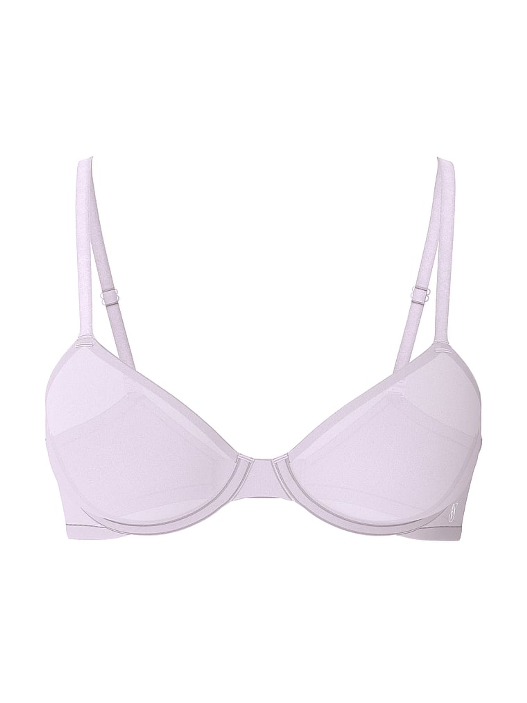 Delicate Violet Purple SheerSmoothing™ Unlined Demi Bra - Image 3 of 4