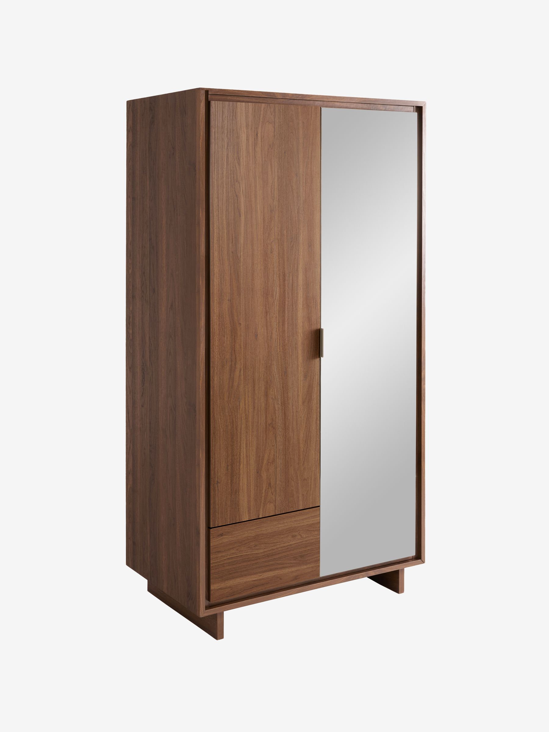 Kaci Mirror Double Wardrobe in Dark Walnut Effect - Image 6 of 6