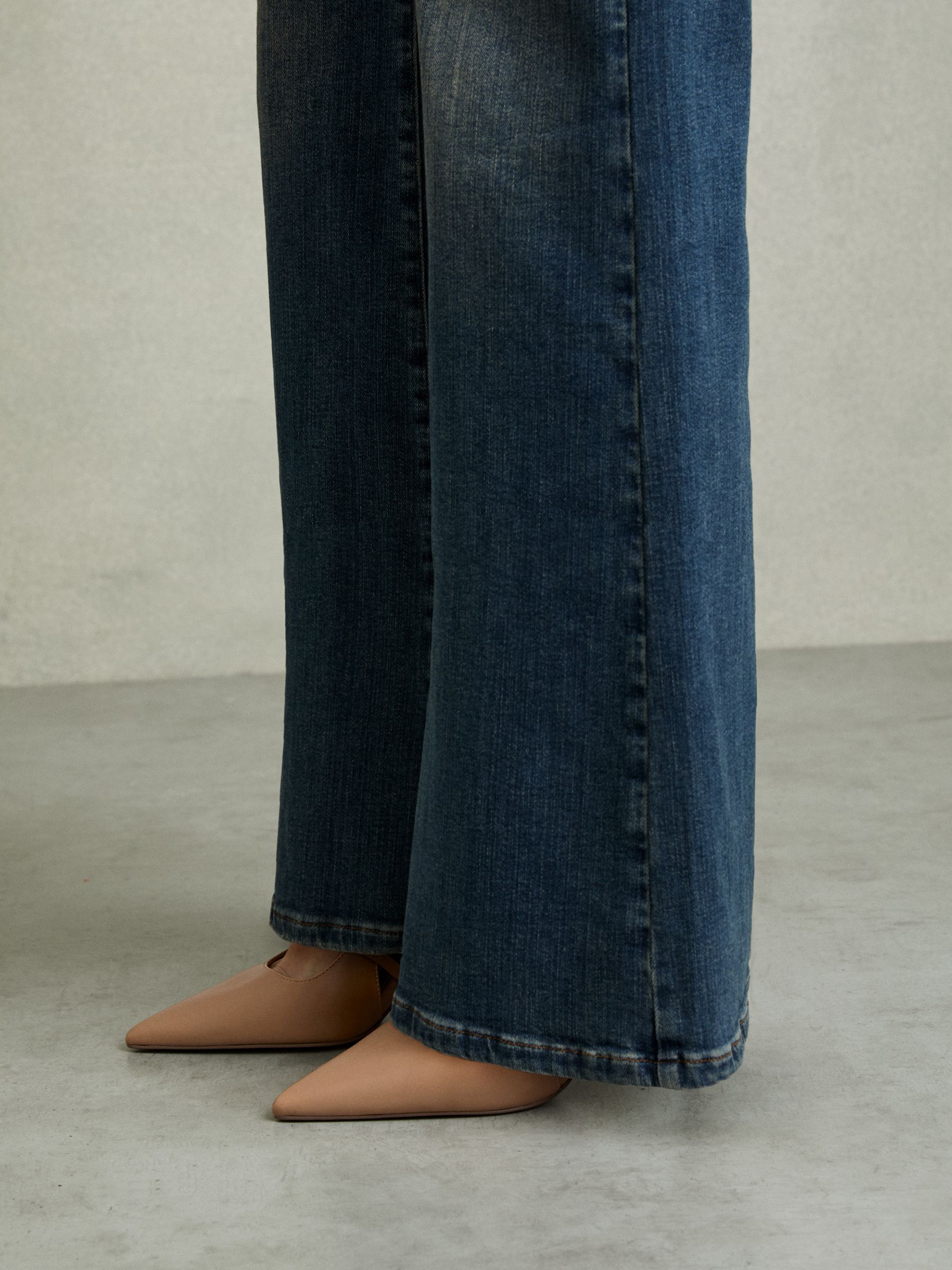 Leather Buckle-Strap Court Shoes in Neutral - Image 2 of 5