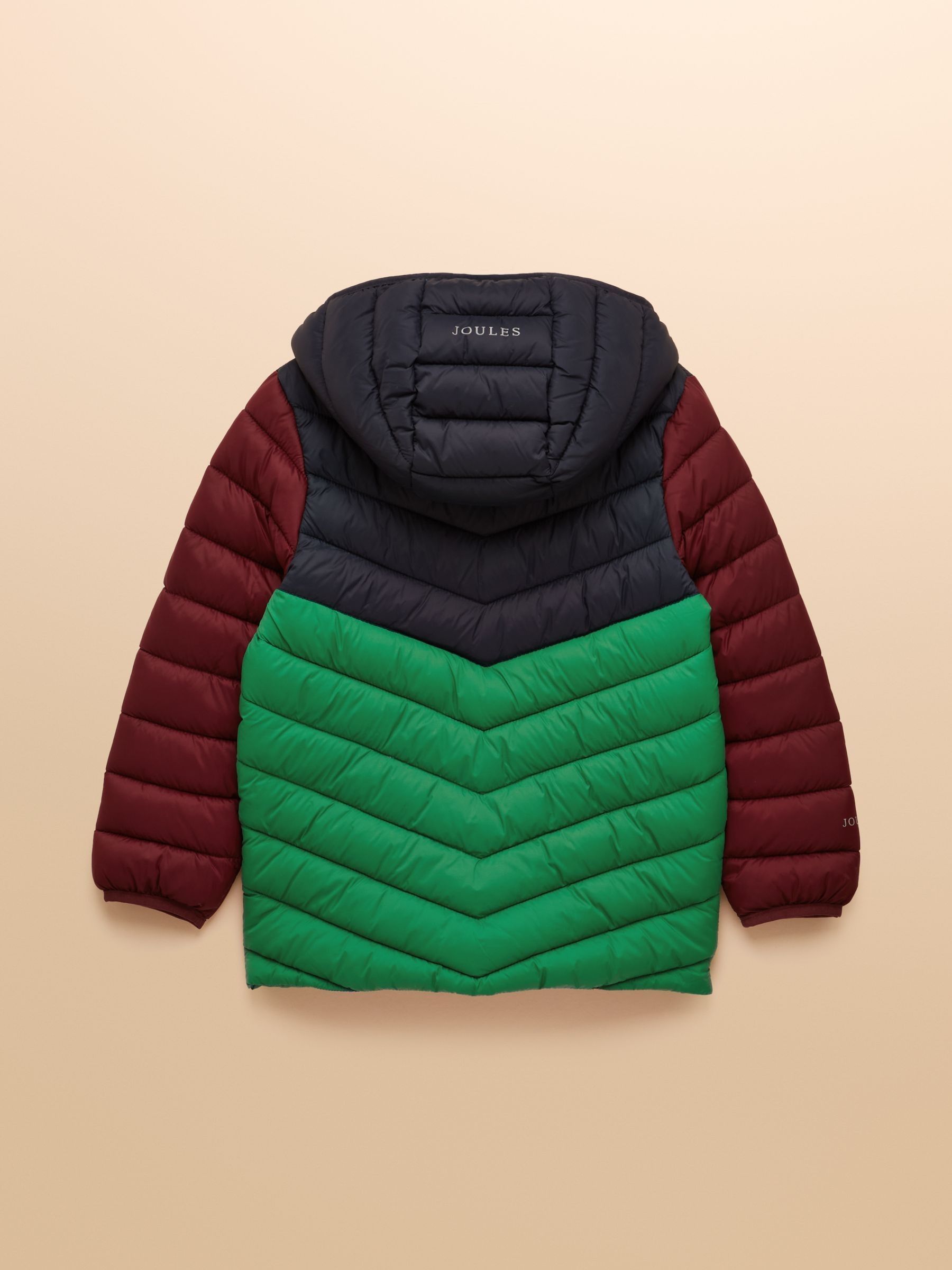 Kids' Cairn Navy Colourblock Showerproof Padded Coat - Image 2 of 5