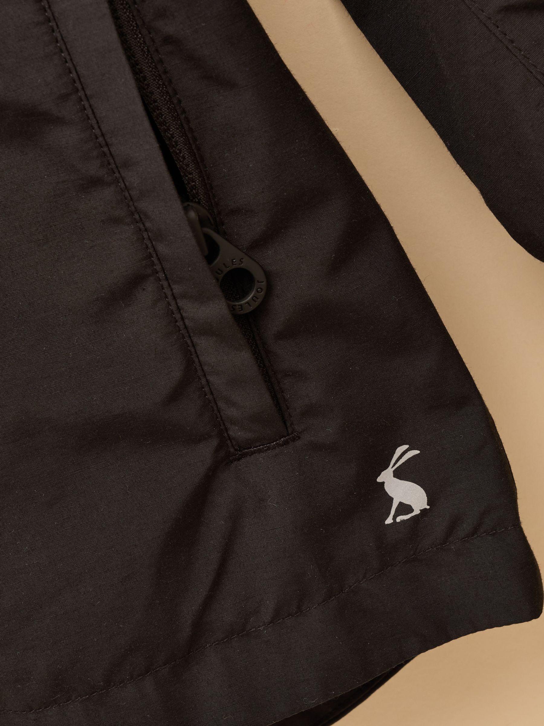 Kids' Ayston Black Waterproof Fleece Lined Raincoat - Image 3 of 6