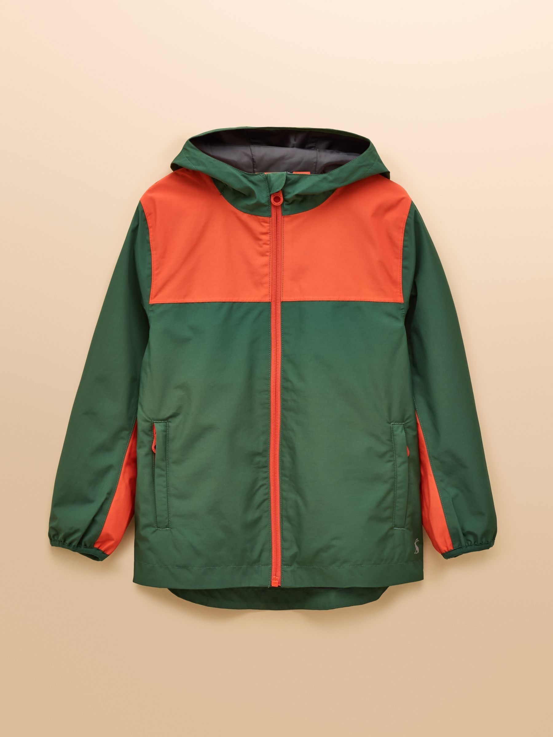 Kids' Ayston Green Colourblock Waterproof Fleece Lined Raincoat - Image 4 of 10