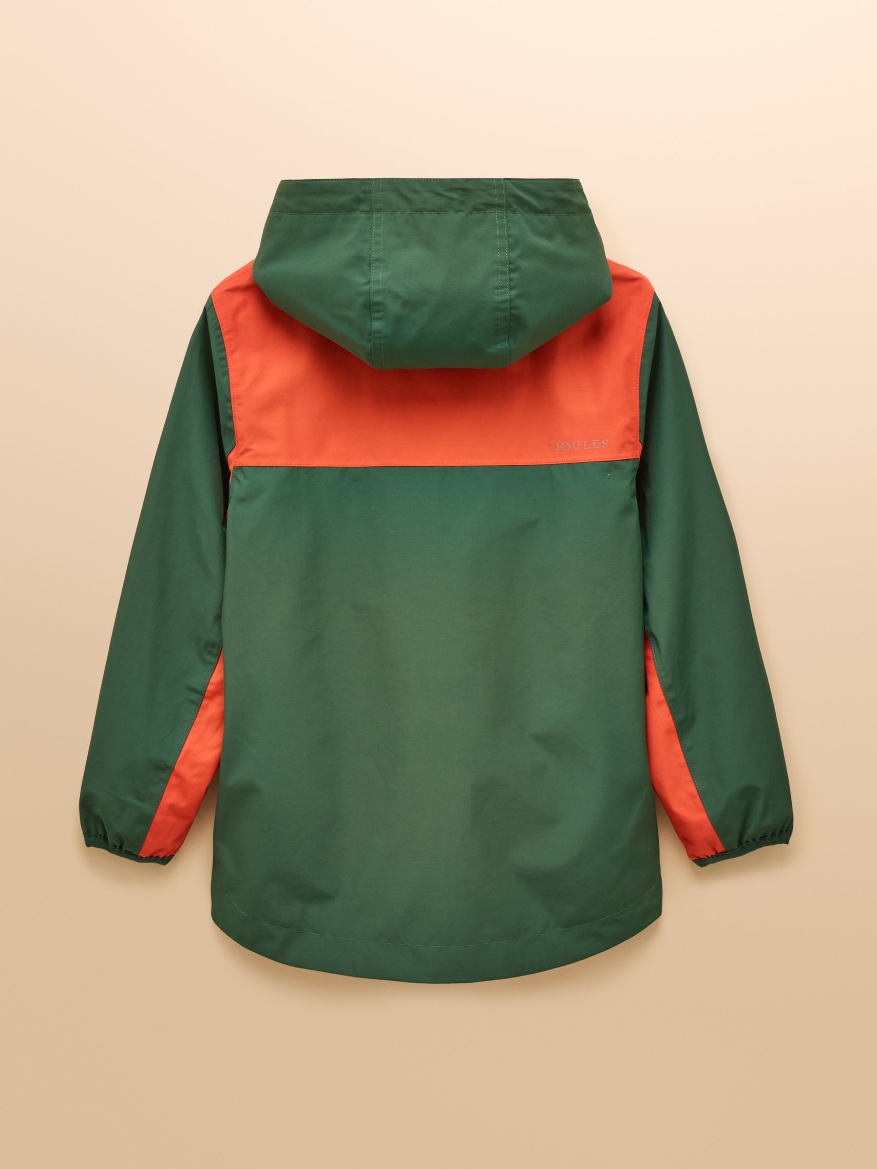 Kids' Ayston Green Colourblock Waterproof Fleece Lined Raincoat - Image 5 of 10