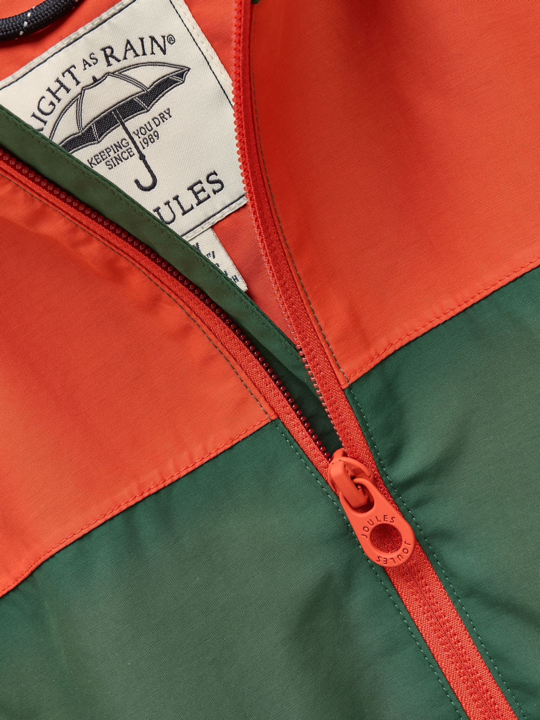 Kids' Ayston Green Colourblock Waterproof Fleece Lined Raincoat - Image 8 of 10