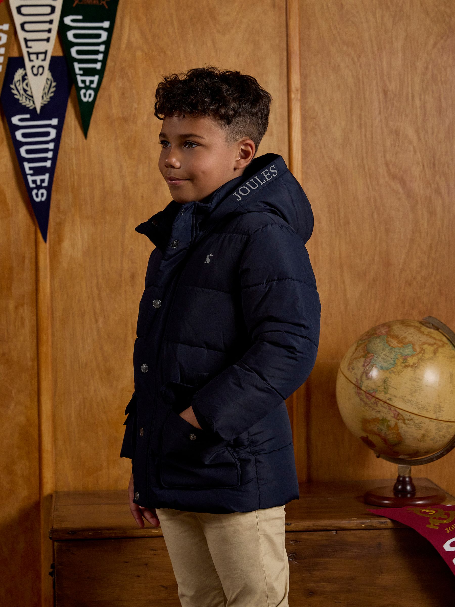 Boys' Adventurer Navy Mid Weight Showerproof Padded Coat - Image 2 of 6