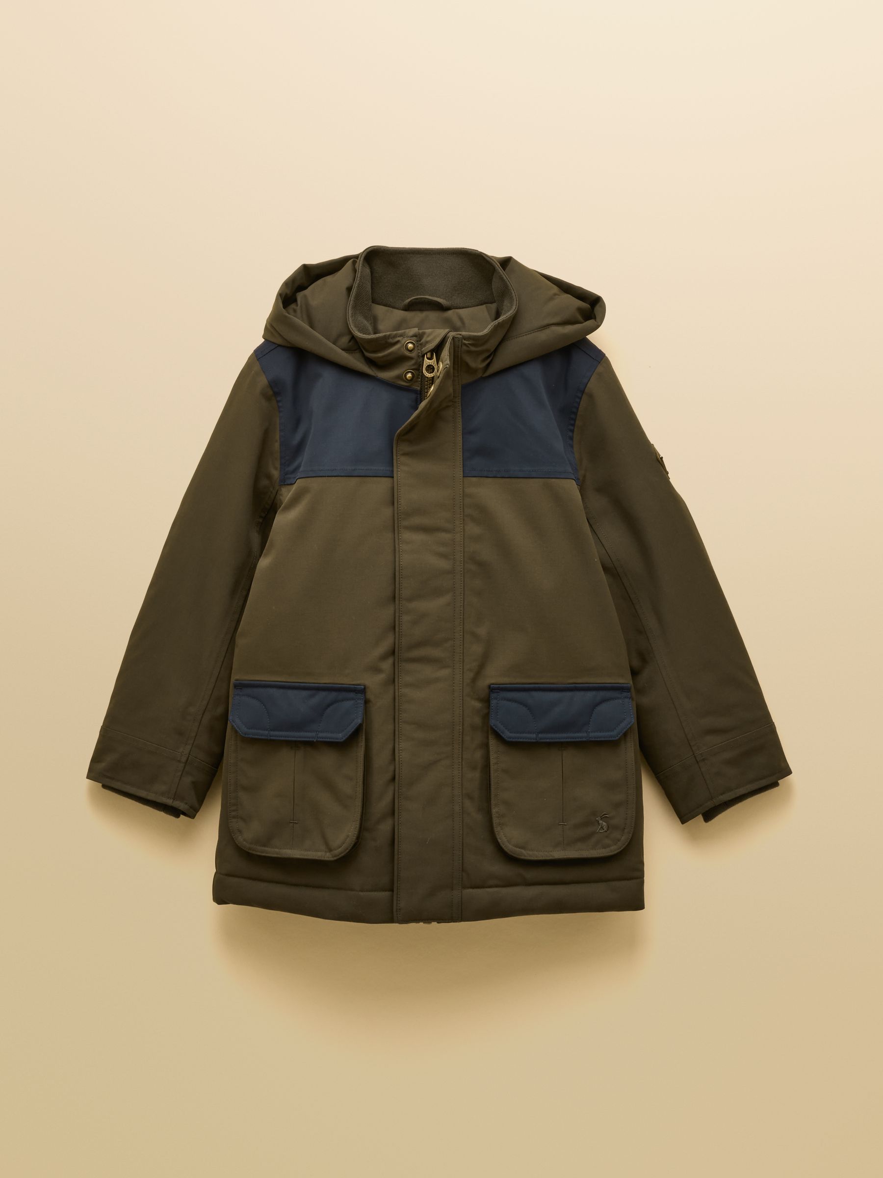 Boys' Ultimate Green Waterproof Coat with Quilted Lining - Image 3 of 9