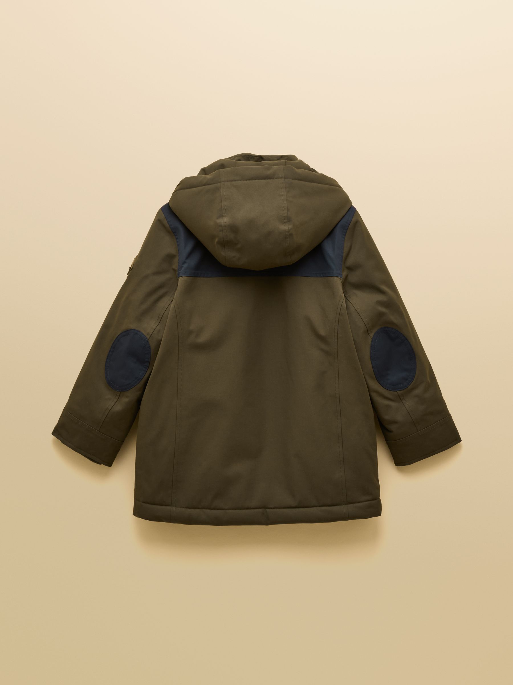 Boys' Ultimate Green Waterproof Coat with Quilted Lining - Image 4 of 9