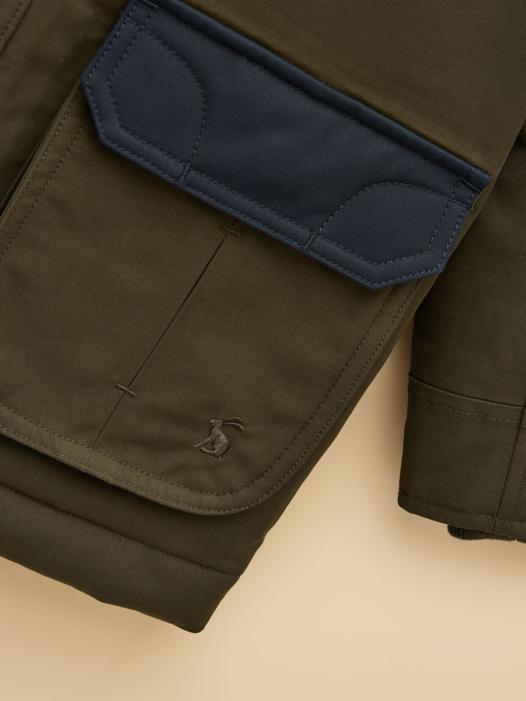 Boys' Ultimate Green Waterproof Coat with Quilted Lining - Image 5 of 9