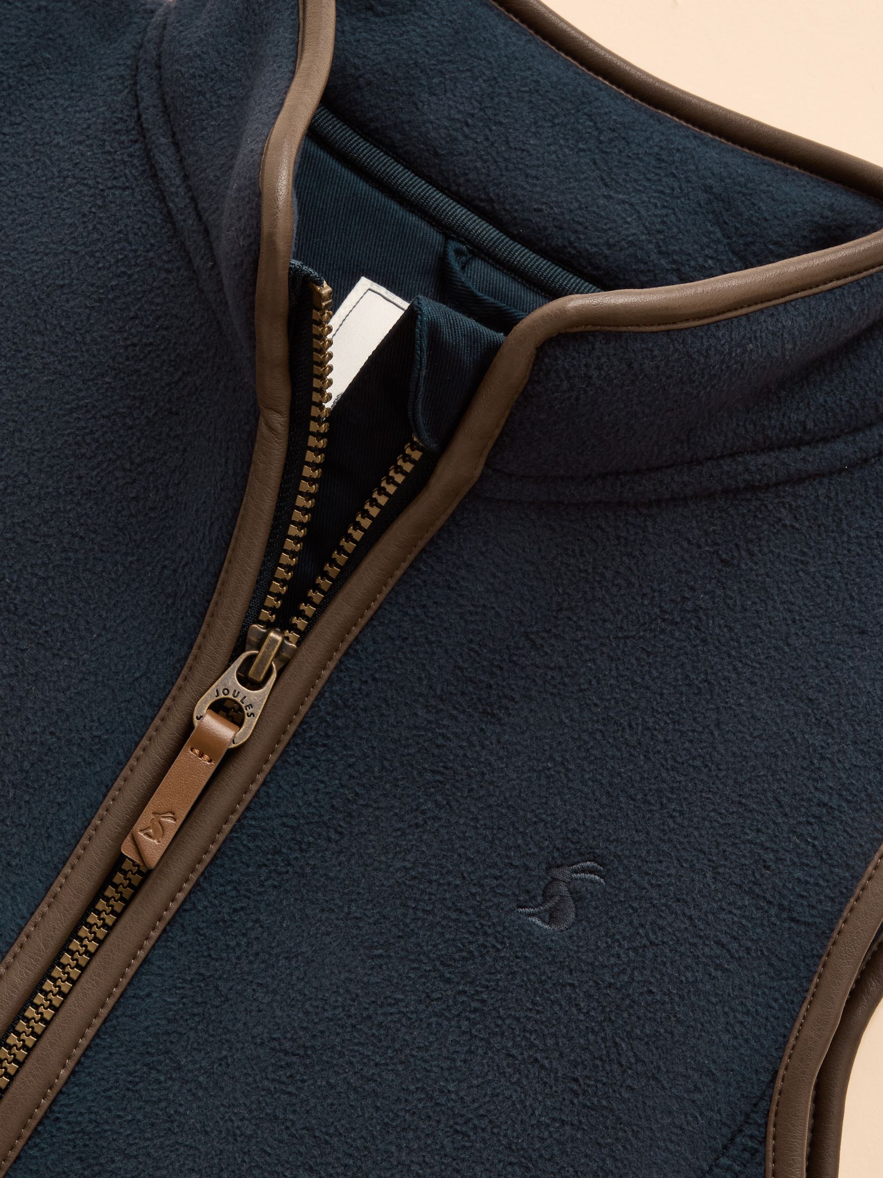 Kids' Heritage Navy Blue Fleece Gilet - Image 3 of 6