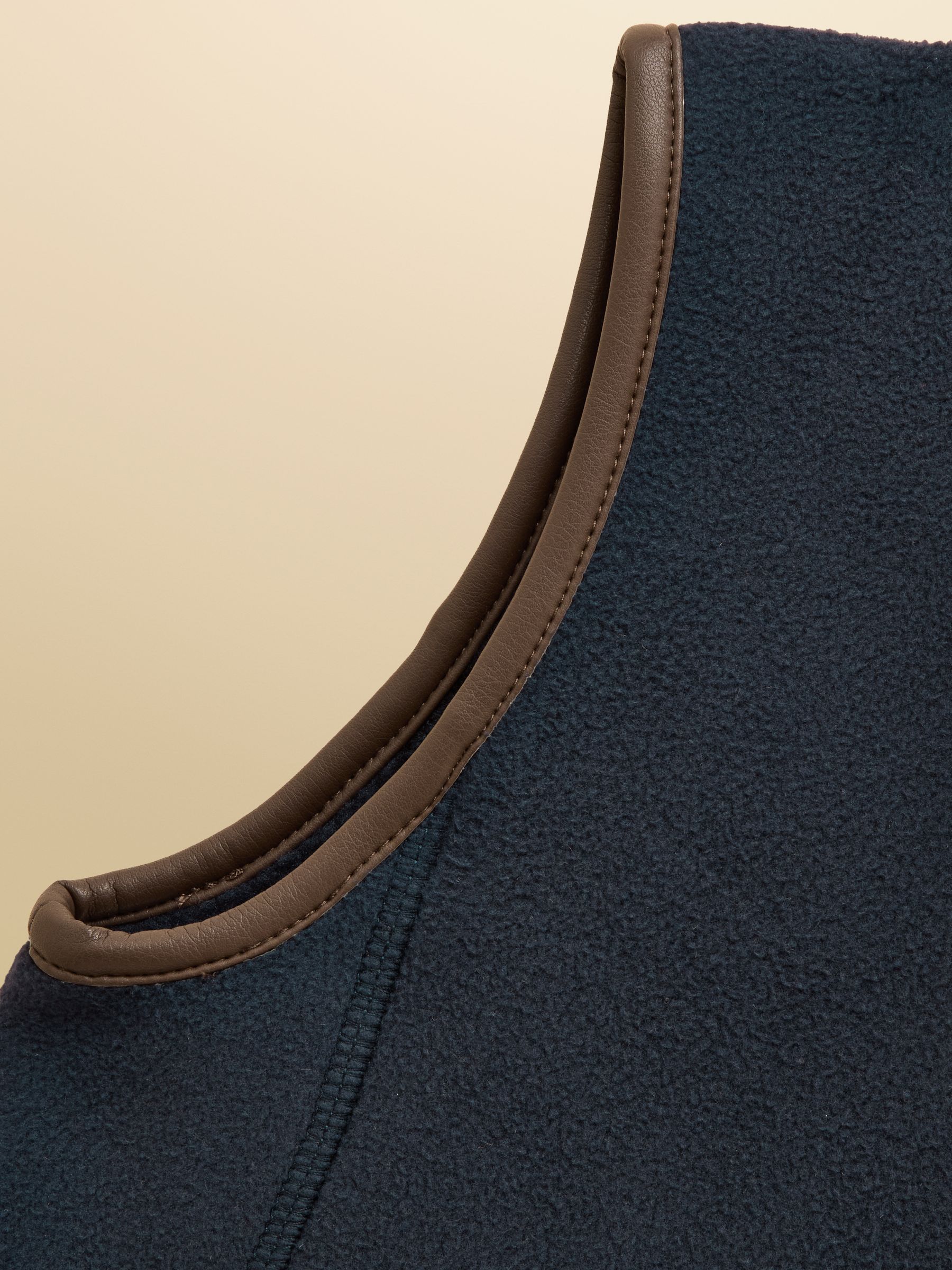 Kids' Heritage Navy Blue Fleece Gilet - Image 7 of 7