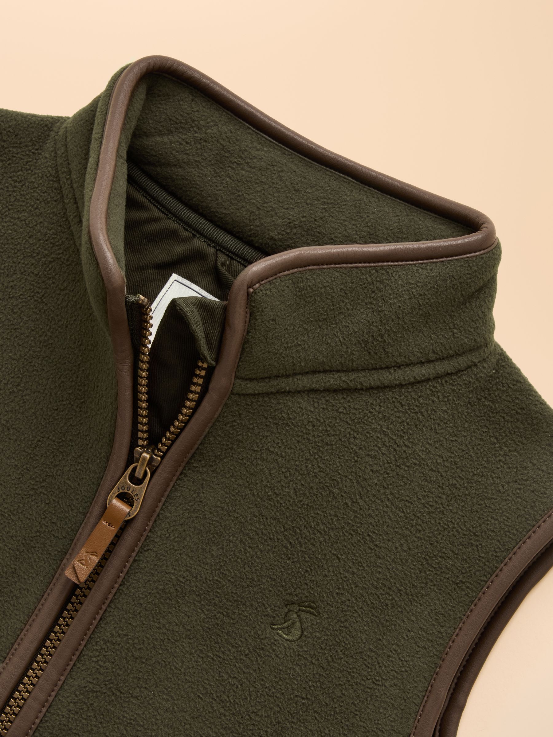 Kids' Heritage Dark Green Fleece Gilet - Image 3 of 6