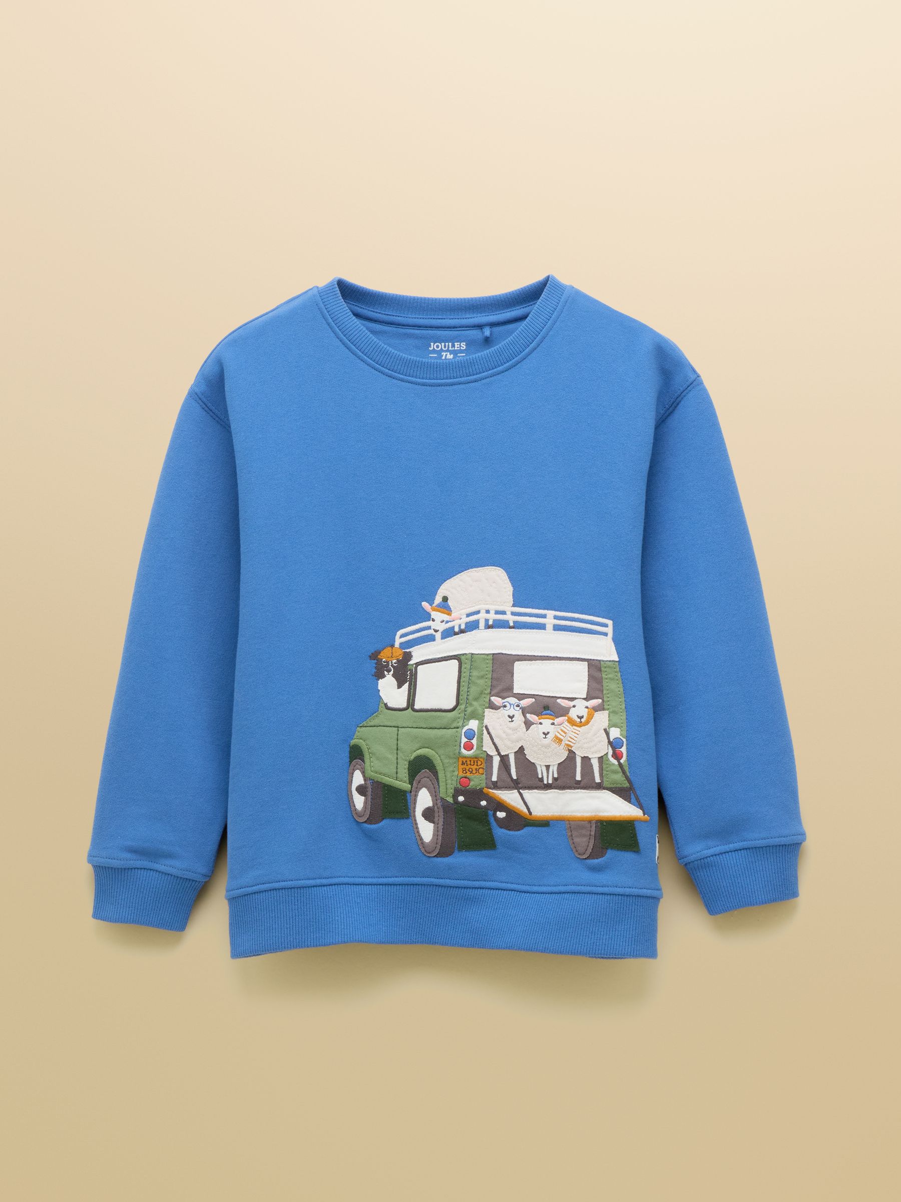 Boys' Blue Applique Sweatshirt - Image 1 of 4
