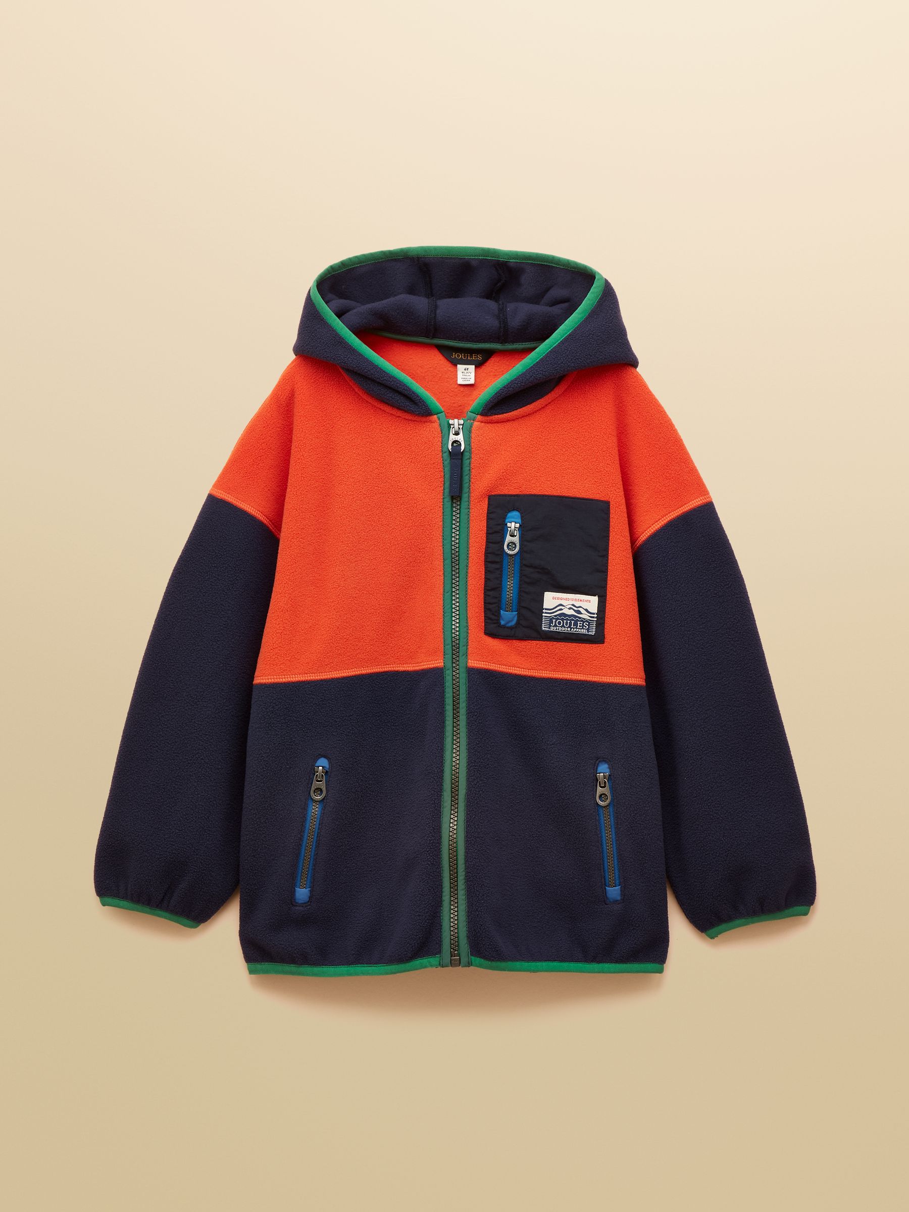 Kids' Rockwell Navy Blue Polar Fleece Zip Through - Image 1 of 4