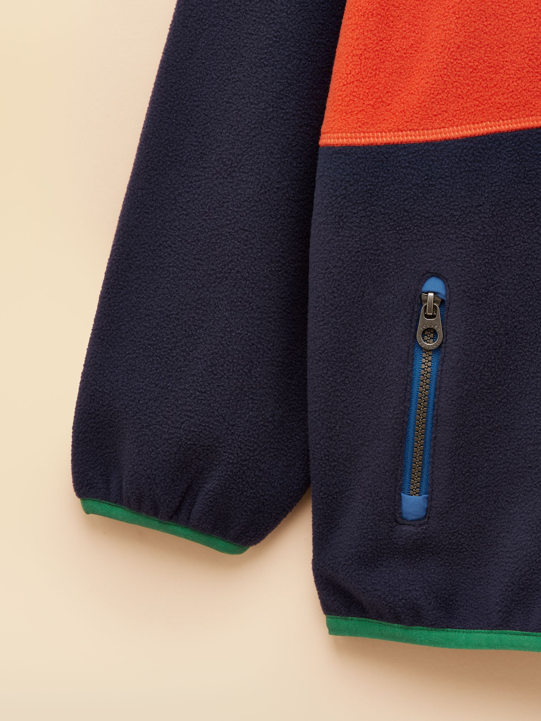 Kids' Rockwell Navy Blue Polar Fleece Zip Through - Image 4 of 4