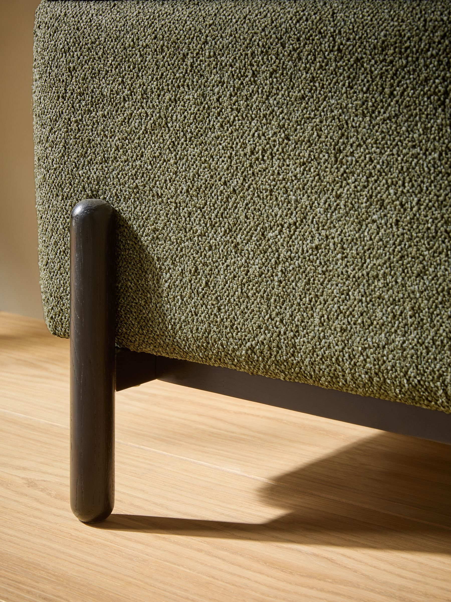 Asare Storage Ottoman Bench in Forest Green Pax Boucle - Image 2 of 5 Asare Storage Ottoman Bench in Forest Green Pax Boucle - Image 2 of 5