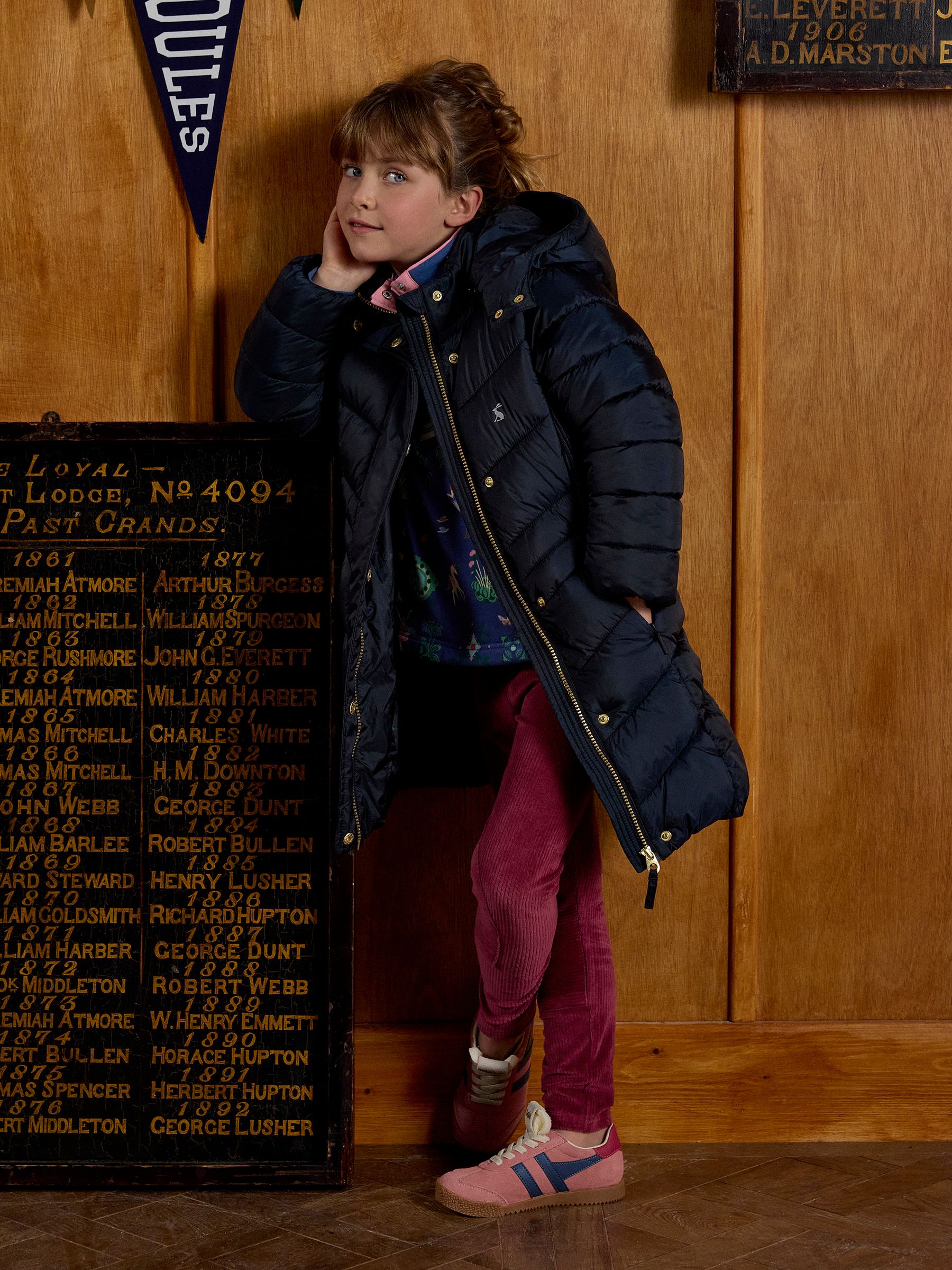 Girls' Pembury Navy Blue Showerproof Padded Coat - Image 2 of 7