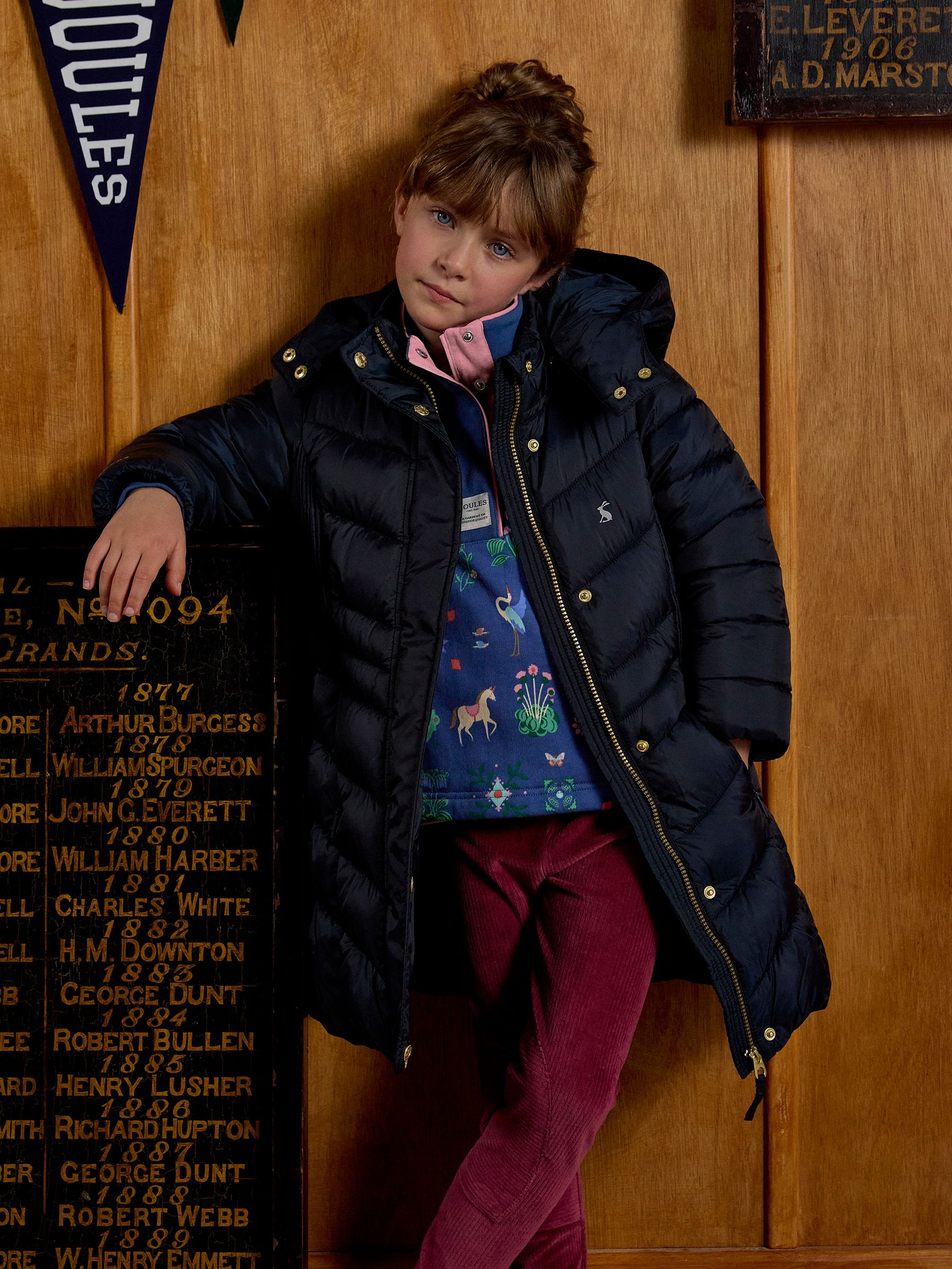 Girls' Pembury Navy Blue Showerproof Padded Coat - Image 3 of 7