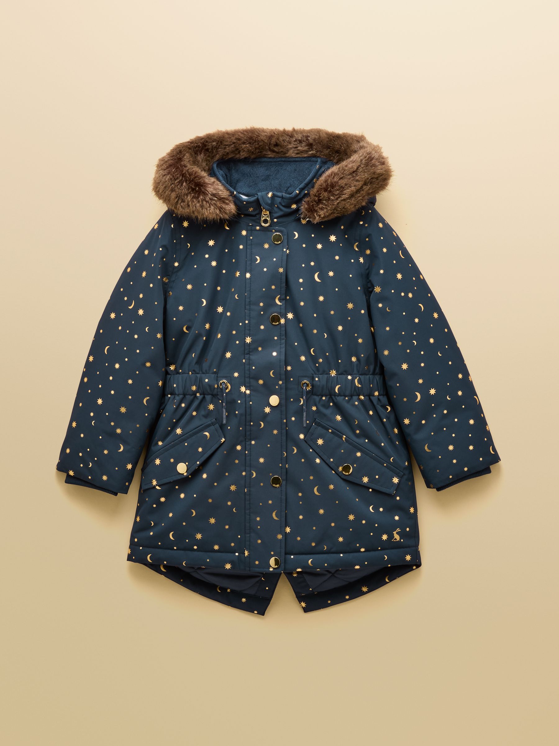 Girls' Alix Navy Blue Waterproof Parka Coat - Image 1 of 6 Girls' Alix Navy Blue Waterproof Parka Coat - Image 1 of 6