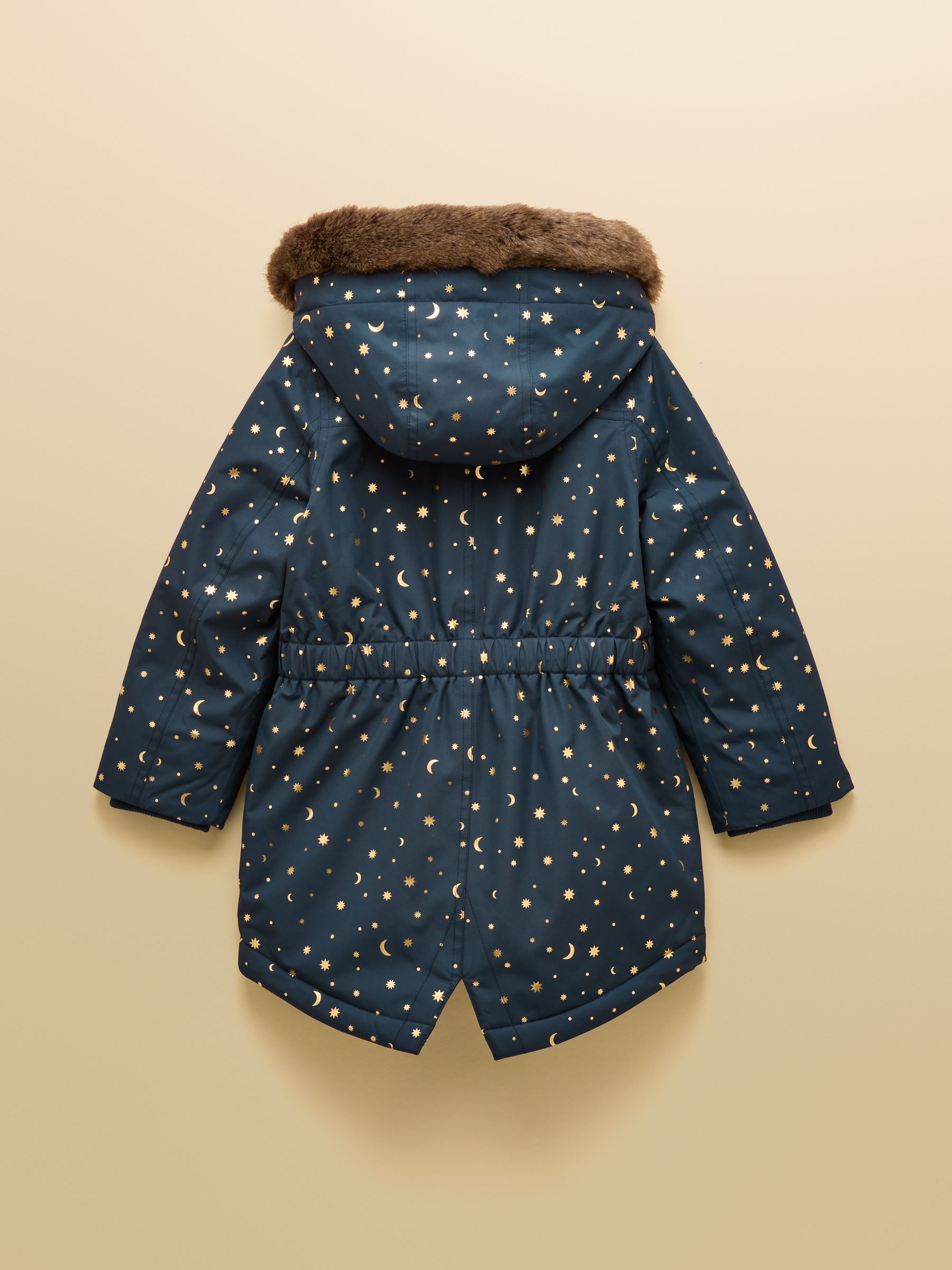 Girls' Alix Navy Blue Waterproof Parka Coat - Image 2 of 6