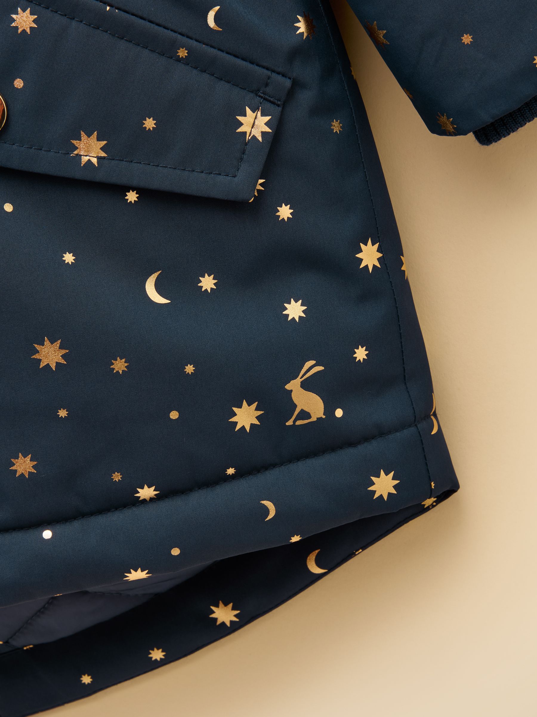 Girls' Alix Navy Blue Waterproof Parka Coat - Image 4 of 6