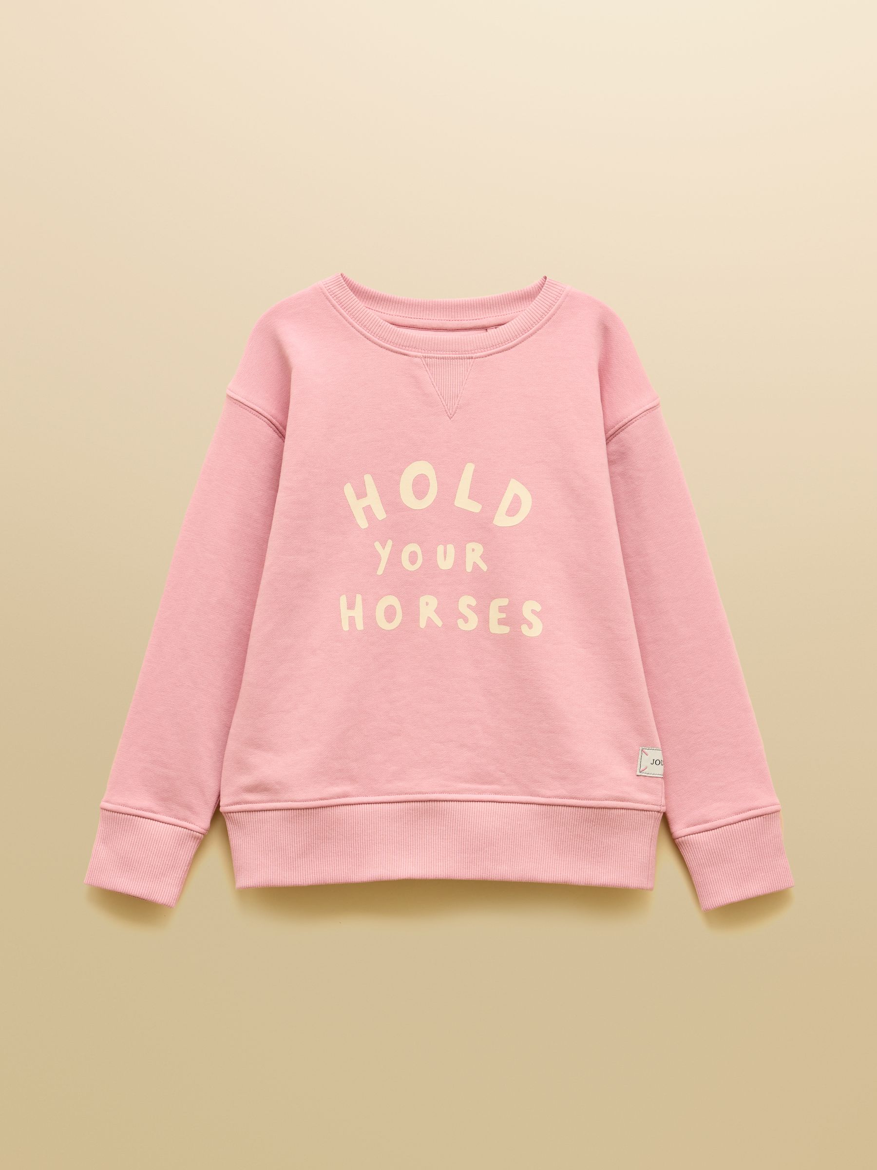 Kids' Sundaze Pink Slogan Crew Neck Sweatshirt - Image 3 of 6