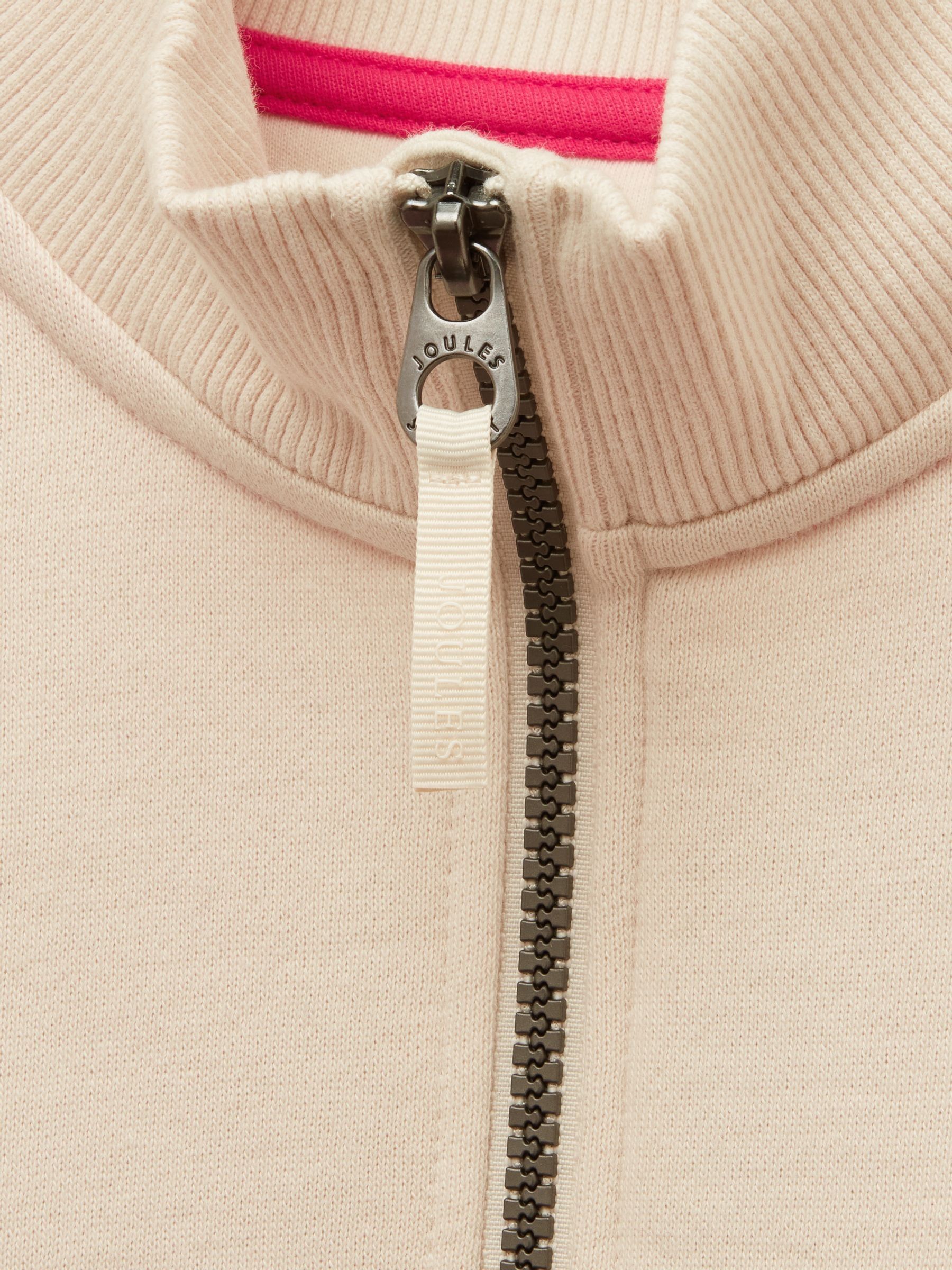 Girls' Elliot Pink Colourblock Colourblock Quarter Zip Sweatshirt - Image 4 of 5