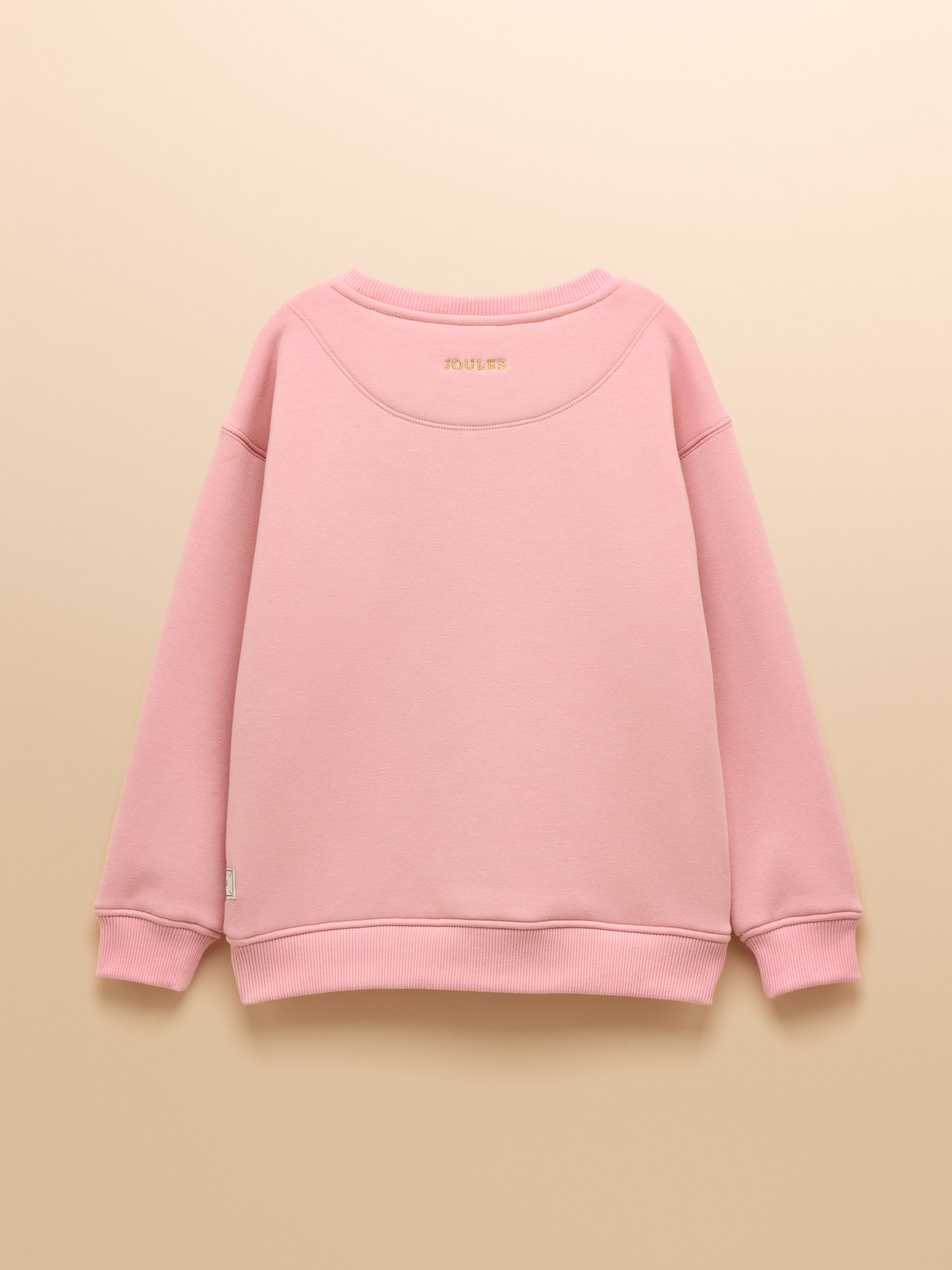 Kids' Mackenzie Pink Horses Sweatshirt With Faux Faur Lining - Image 4 of 5