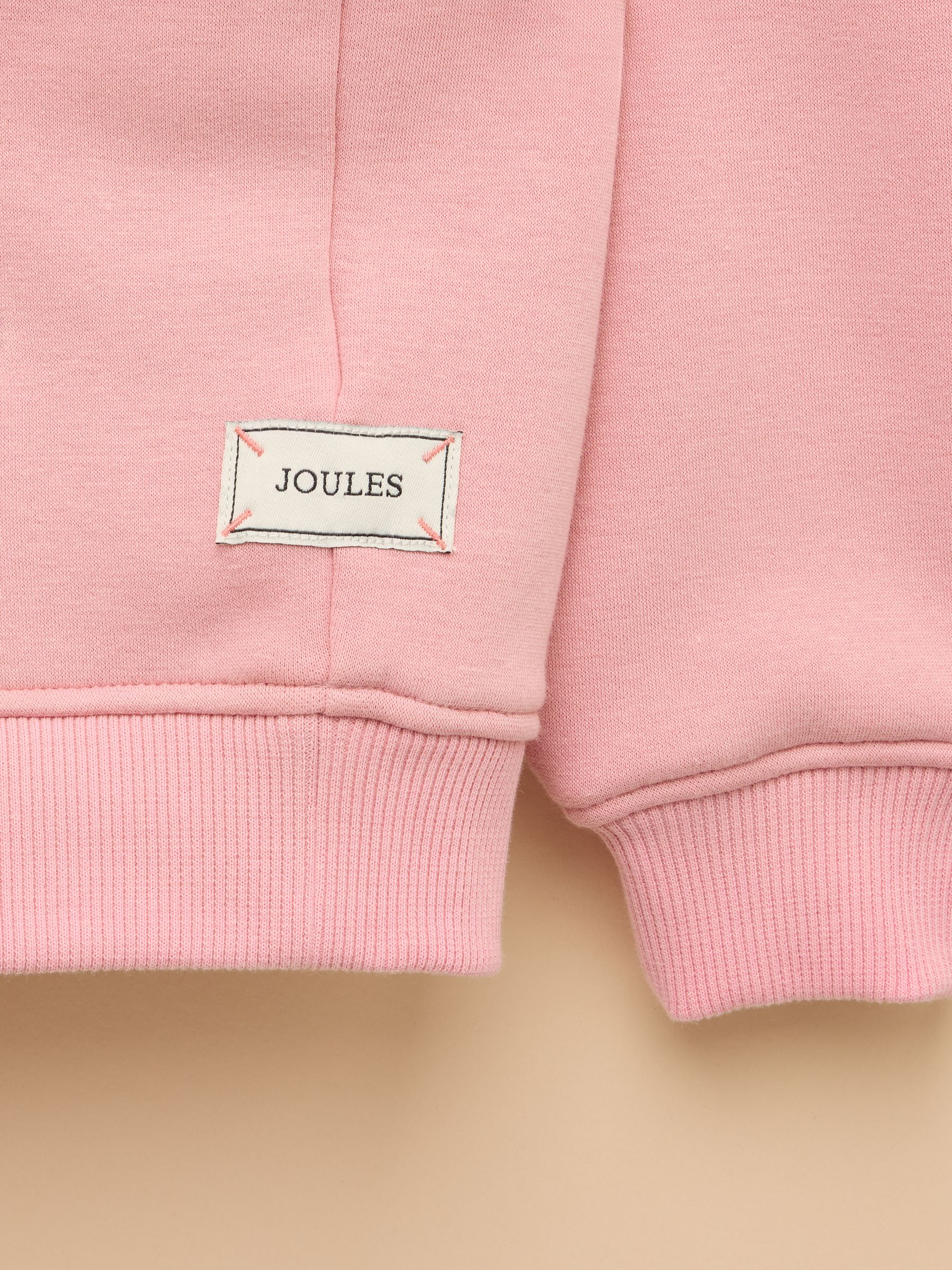 Kids' Mackenzie Pink Horses Sweatshirt With Faux Faur Lining - Image 4 of 4