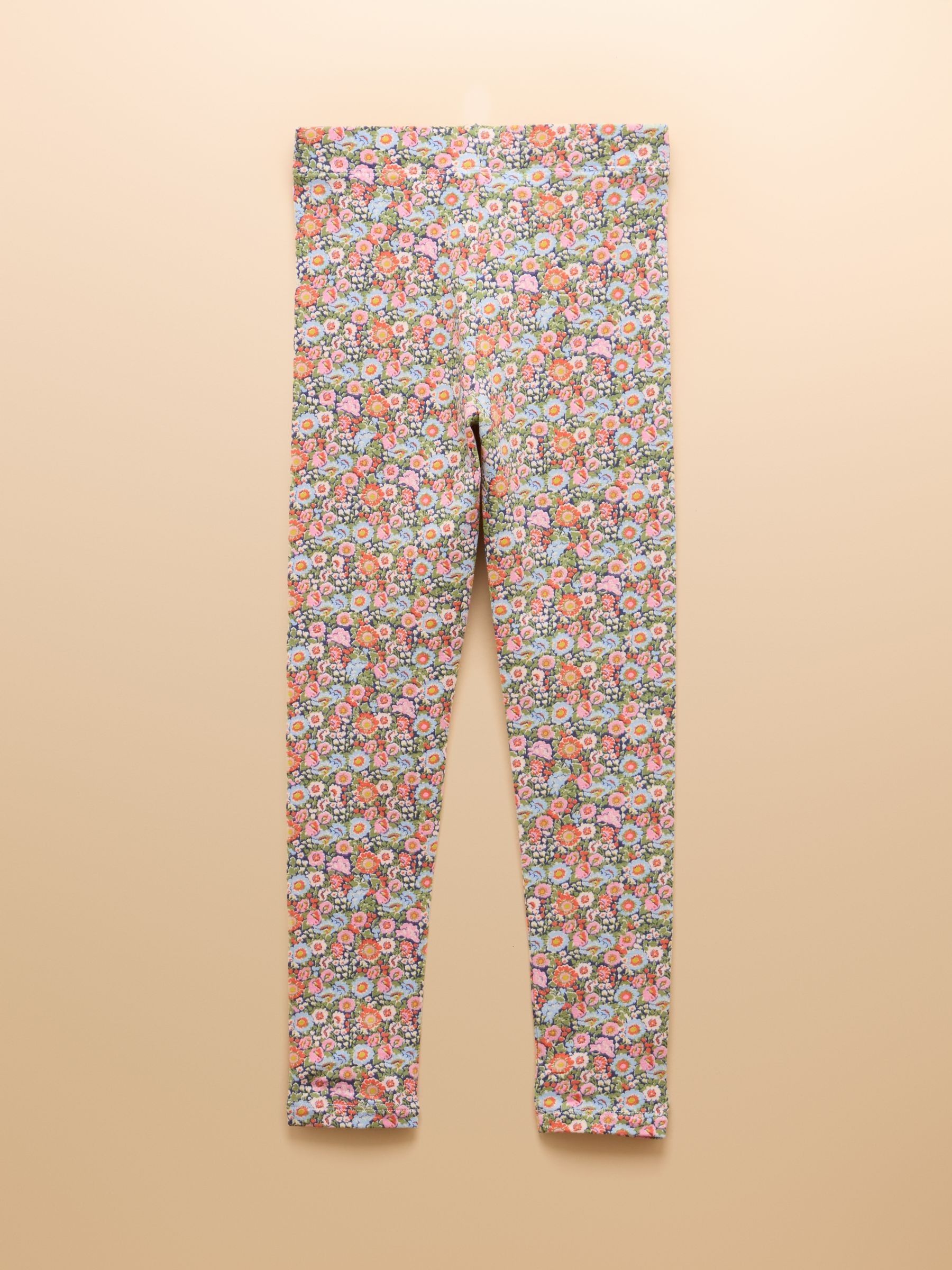 Girls' Deedee Pink Ditsy Jersey Leggings - Image 2 of 5