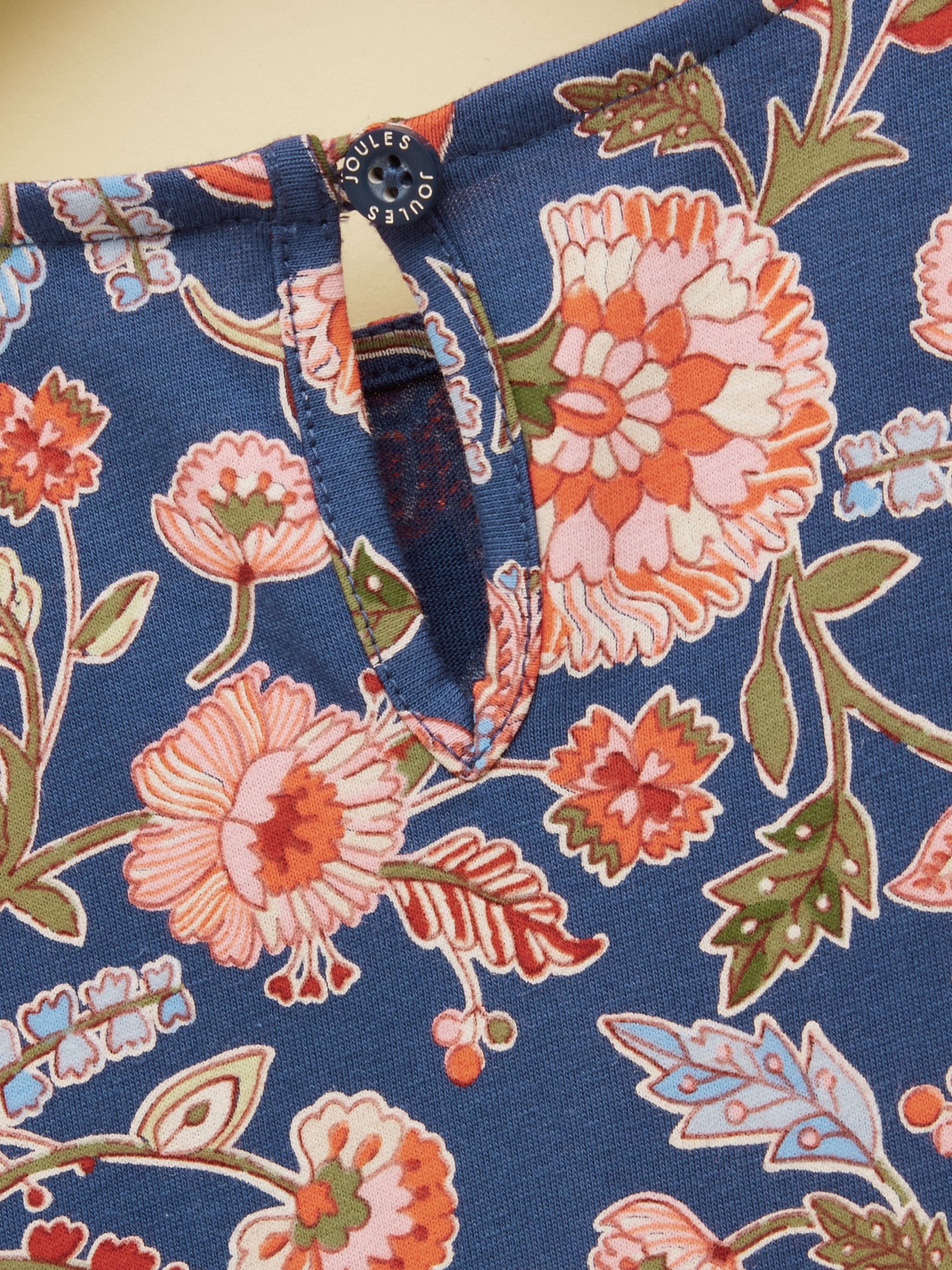 Girls' Hampton Multi Floral Long Sleeve Jersey Dress - Image 5 of 5