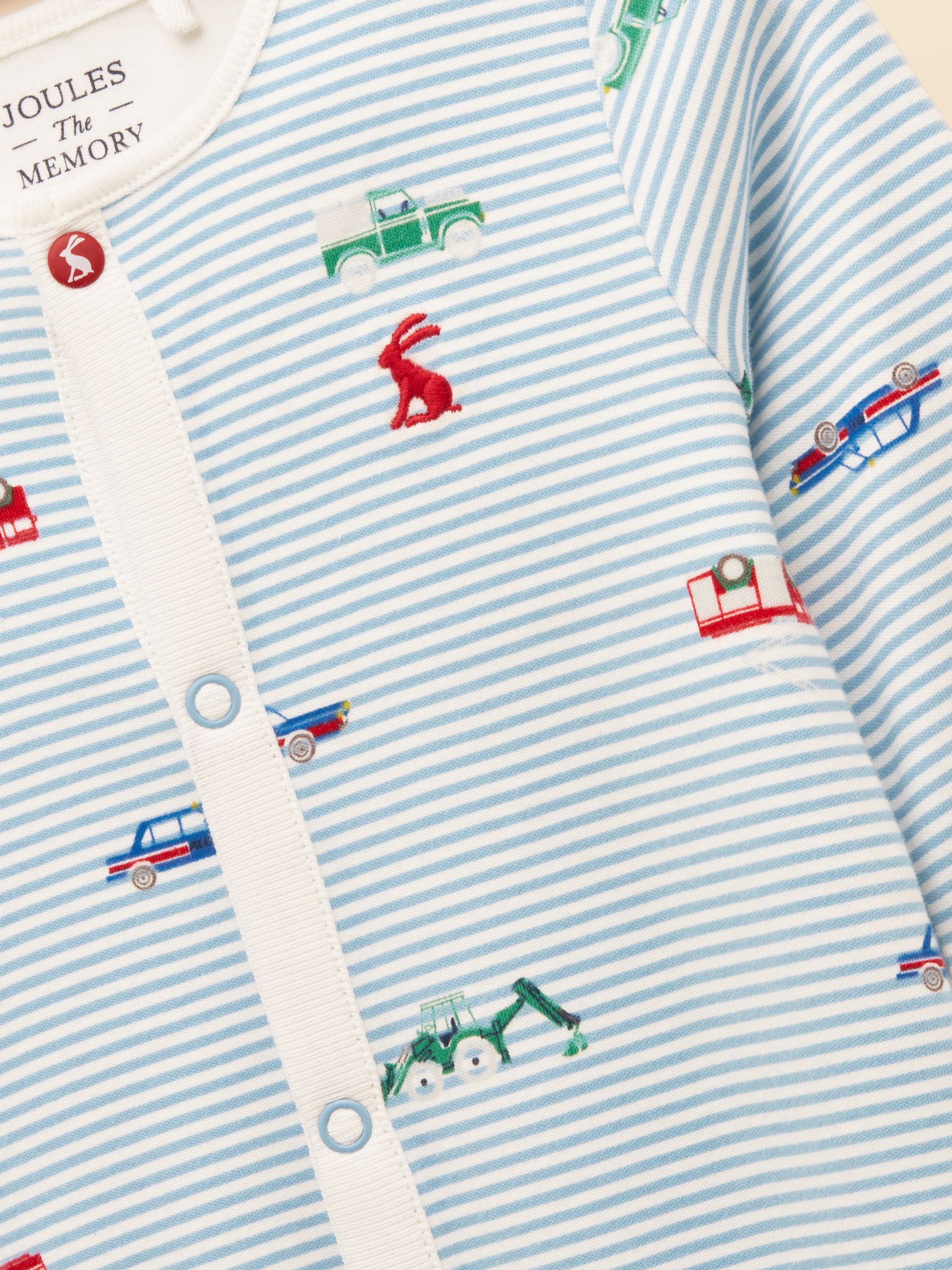 Razamataz Blue Cotton Babygrow - Image 3 of 5