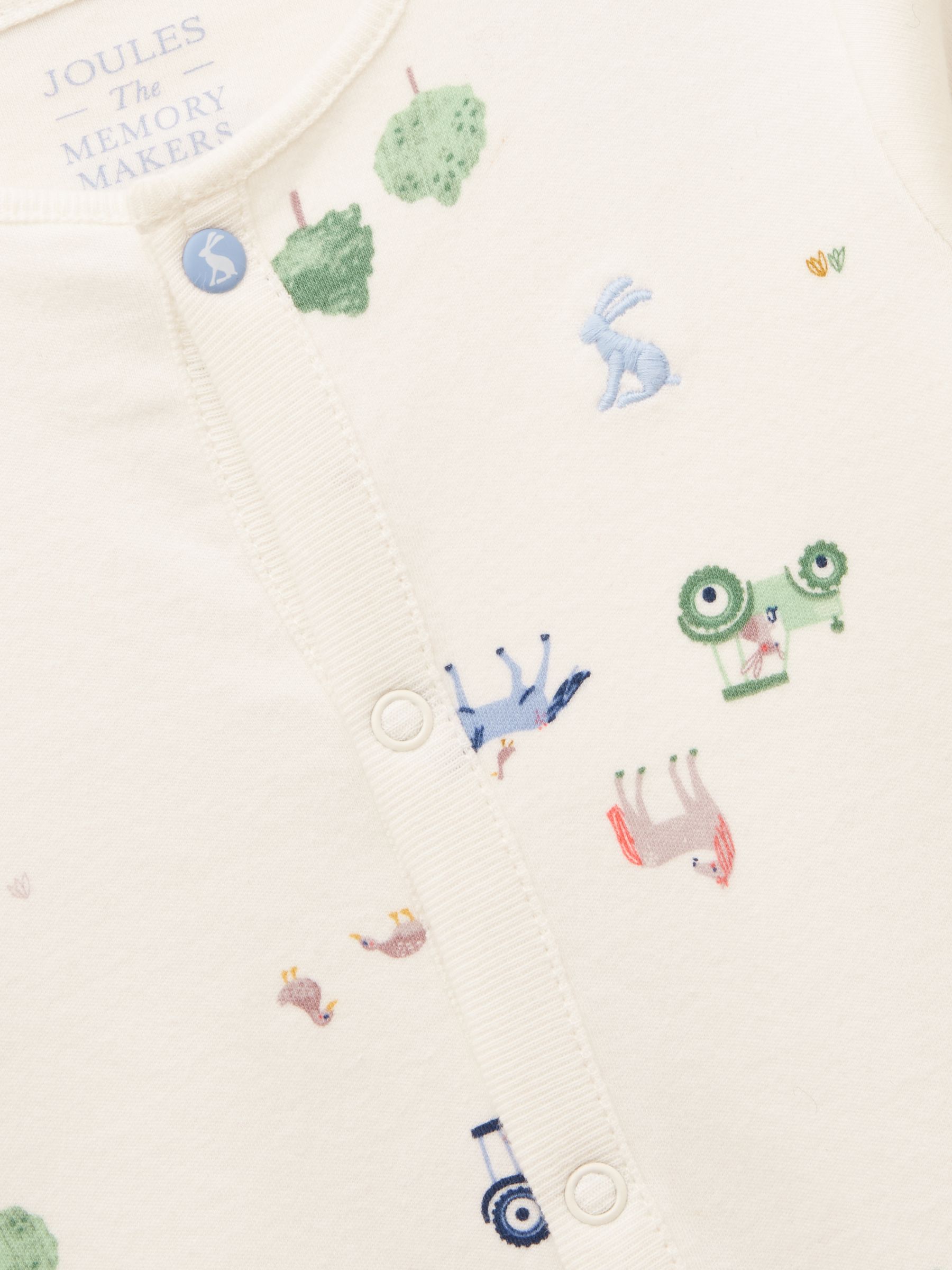 Razamataz Cream Cotton Babygrow - Image 3 of 4