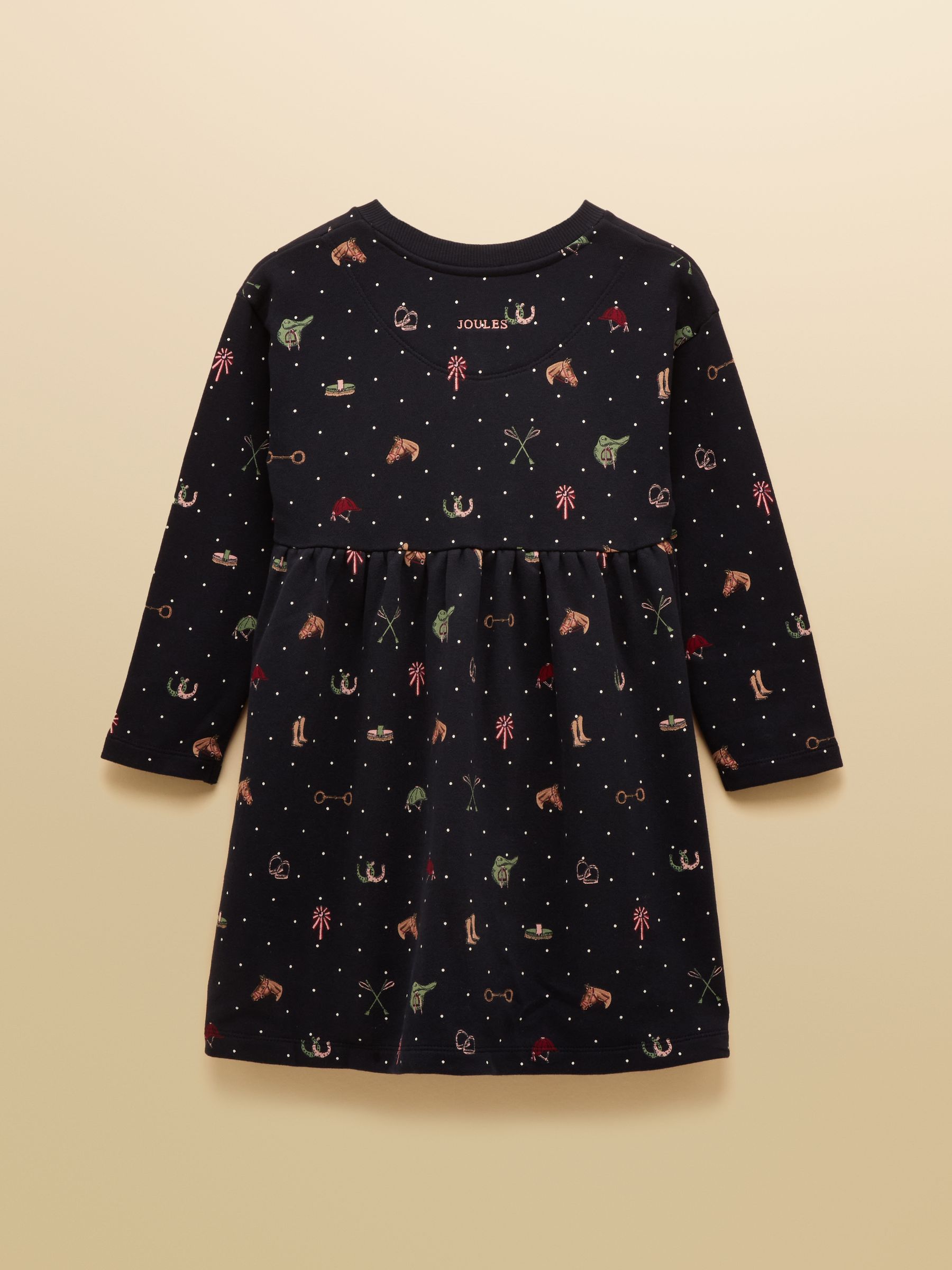 Girls' Emma Navy Long Sleeve Sweater Dress - Image 2 of 4